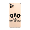 Dad Of 1 Boy And 2 Girls Clear Case for iPhone®