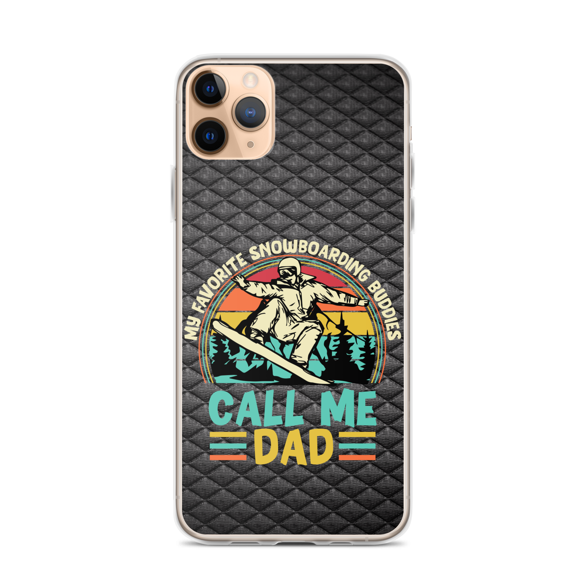 My Favorite Snowboarding Buddies Call Me Dad Clear Case for iPhone®