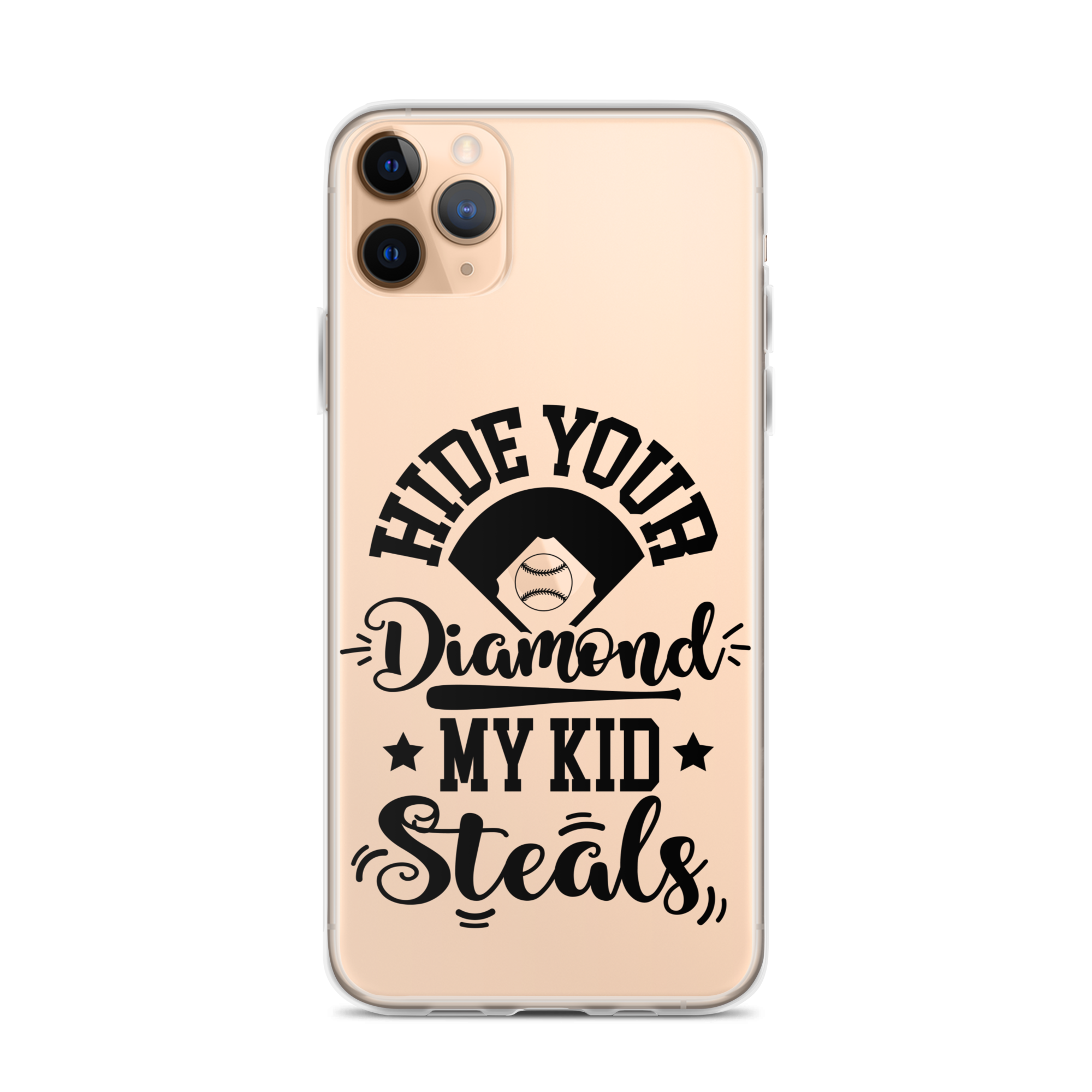 Hide Your Diamond My Kid Steals Clear Case for iPhone®