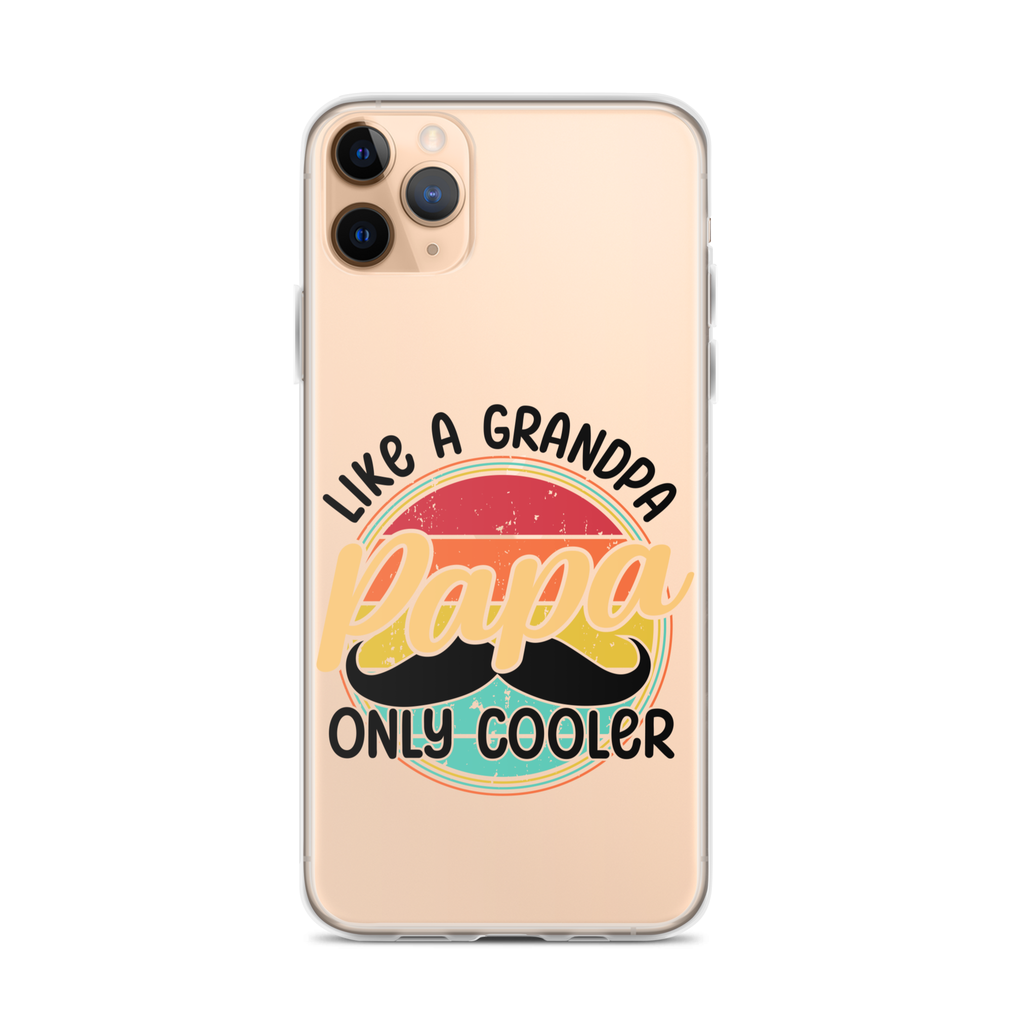 Papa Like A Grandpa Only Cooler Clear Case for iPhone®