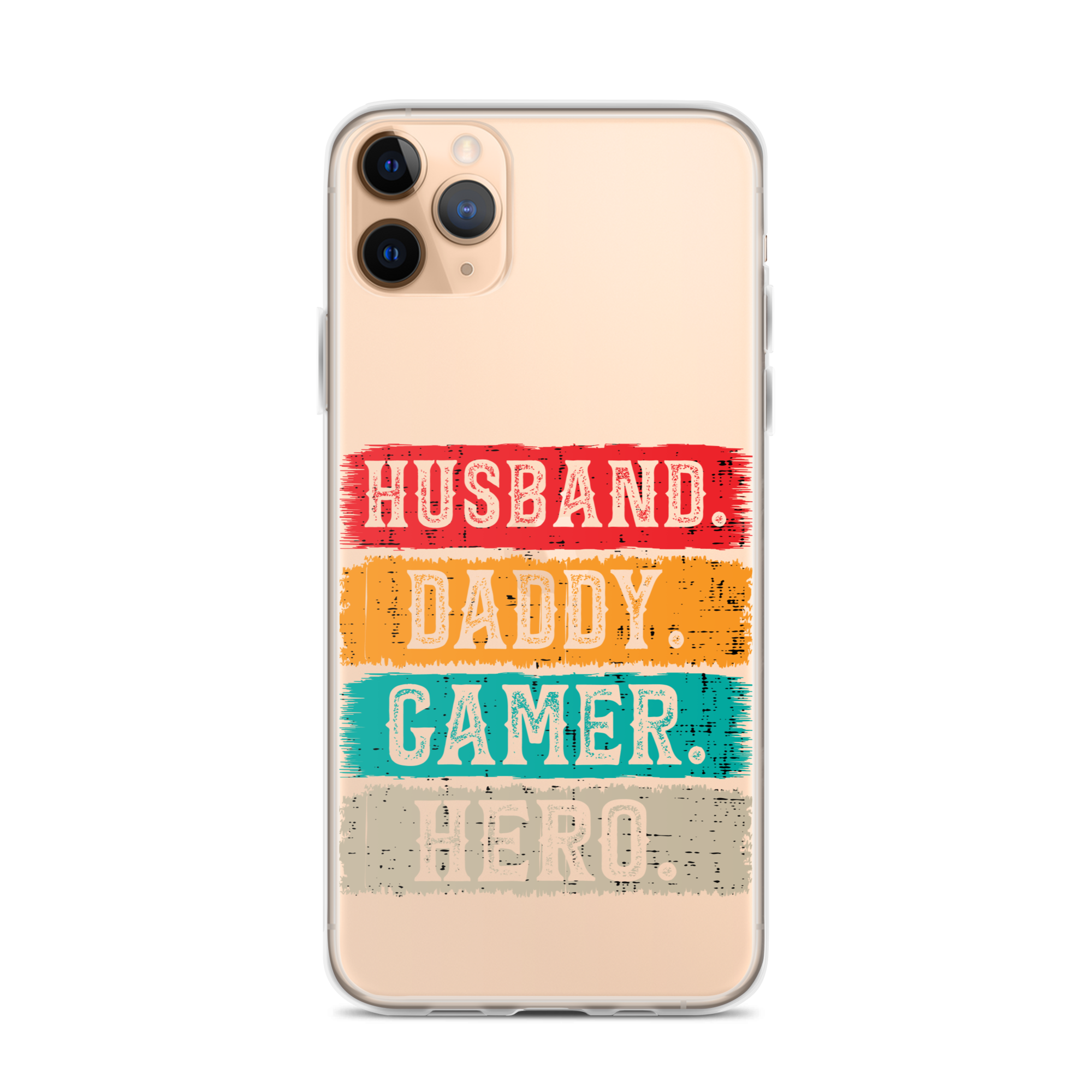 Husband, Daddy, Gamer, Hero Clear Case for iPhone®