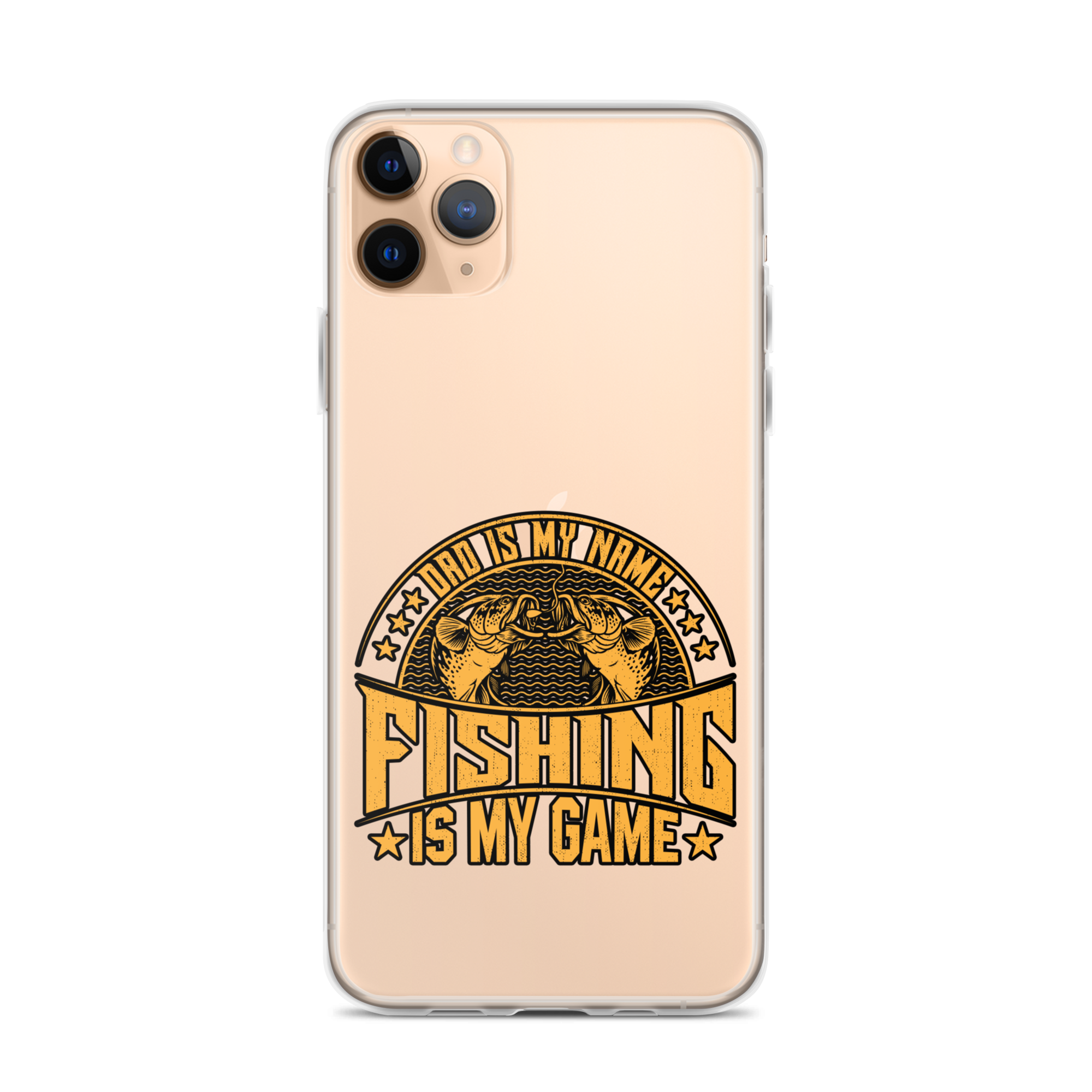 Dad Is My Name Fishing Is My Game Clear Case for iPhone®