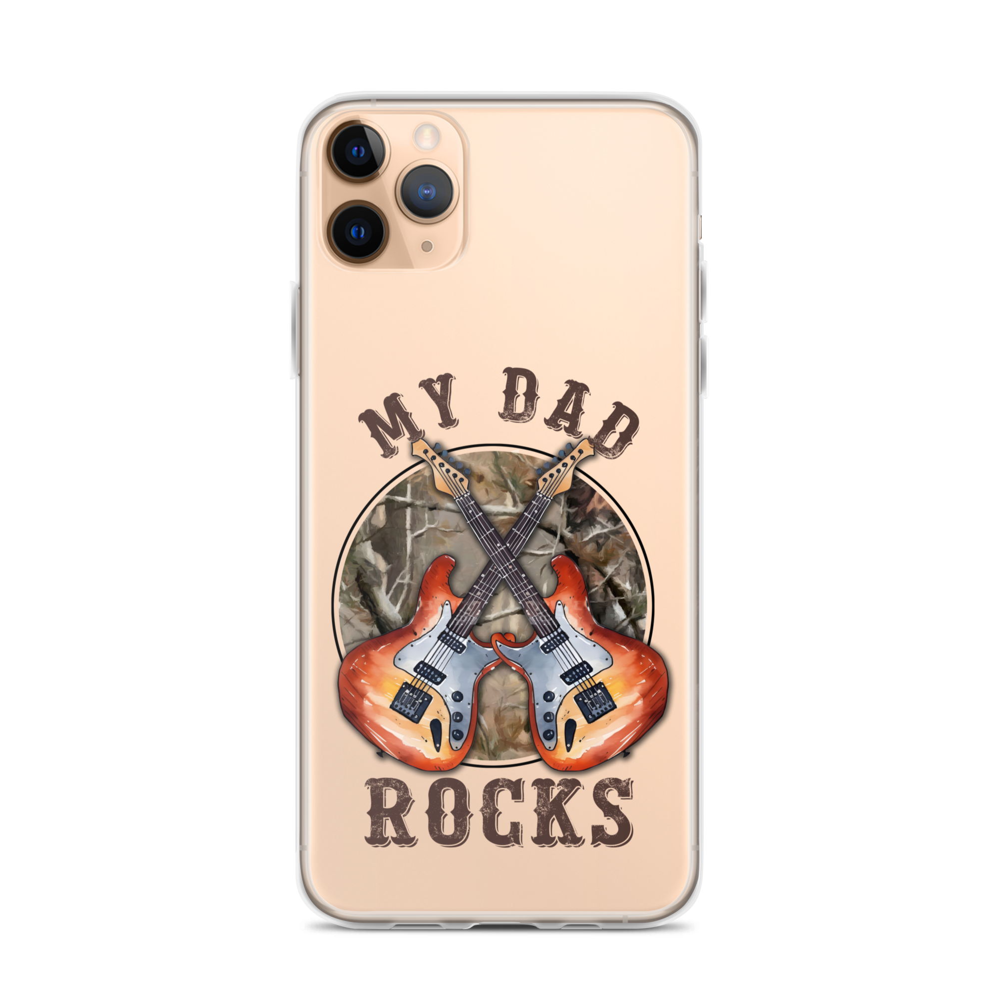 My Dad Rocks Clear Case for iPhone®