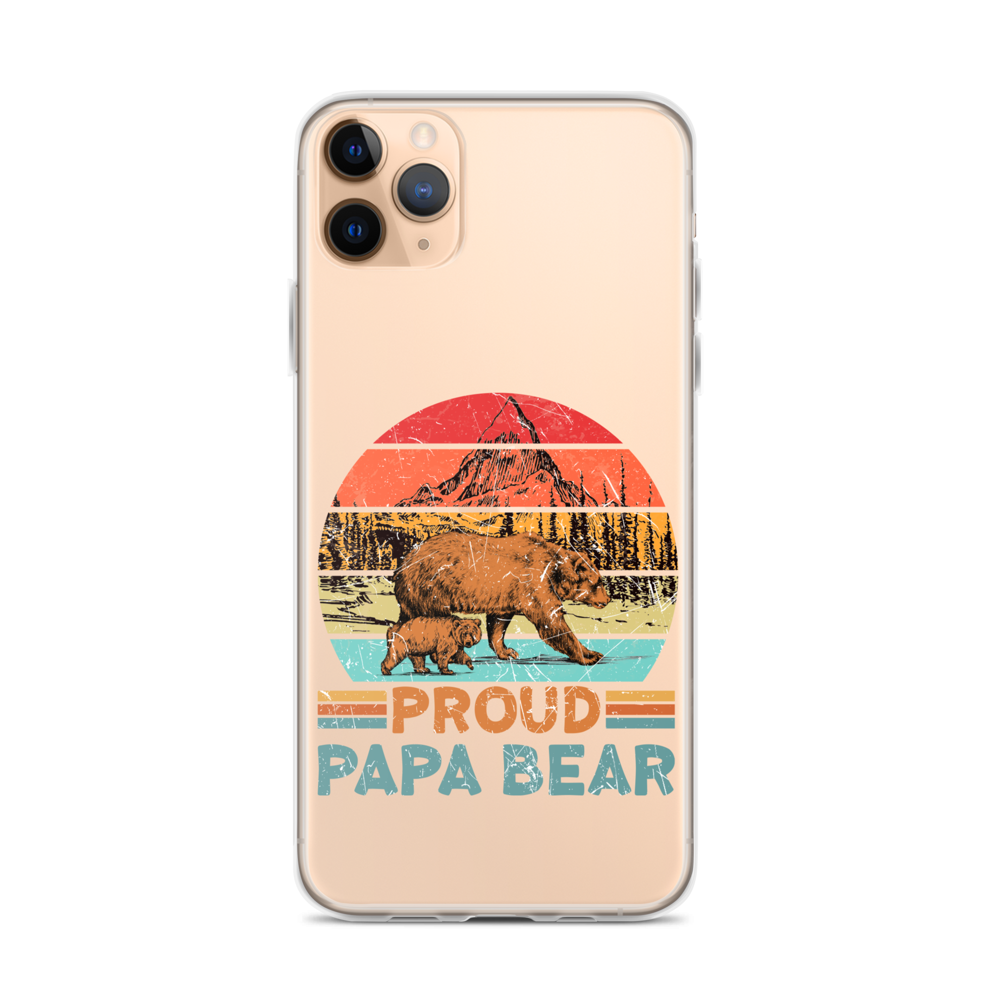 Proud Papa Bear Clear Case for iPhone®