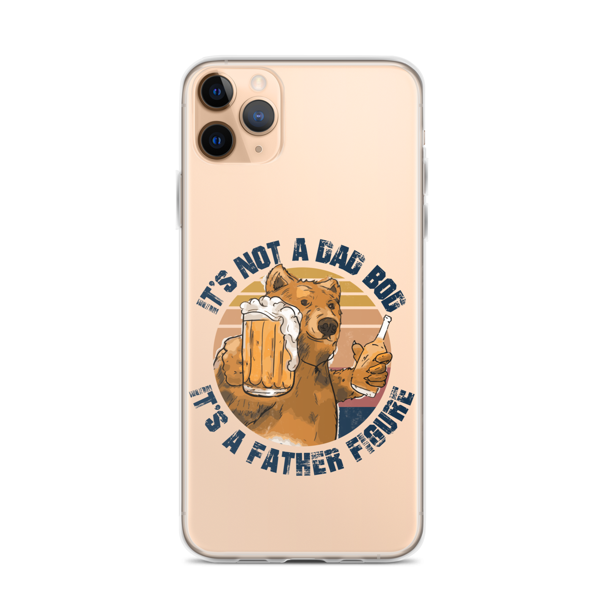 It's Not A Bod Dad It's A Father Figure Clear Case for iPhone®