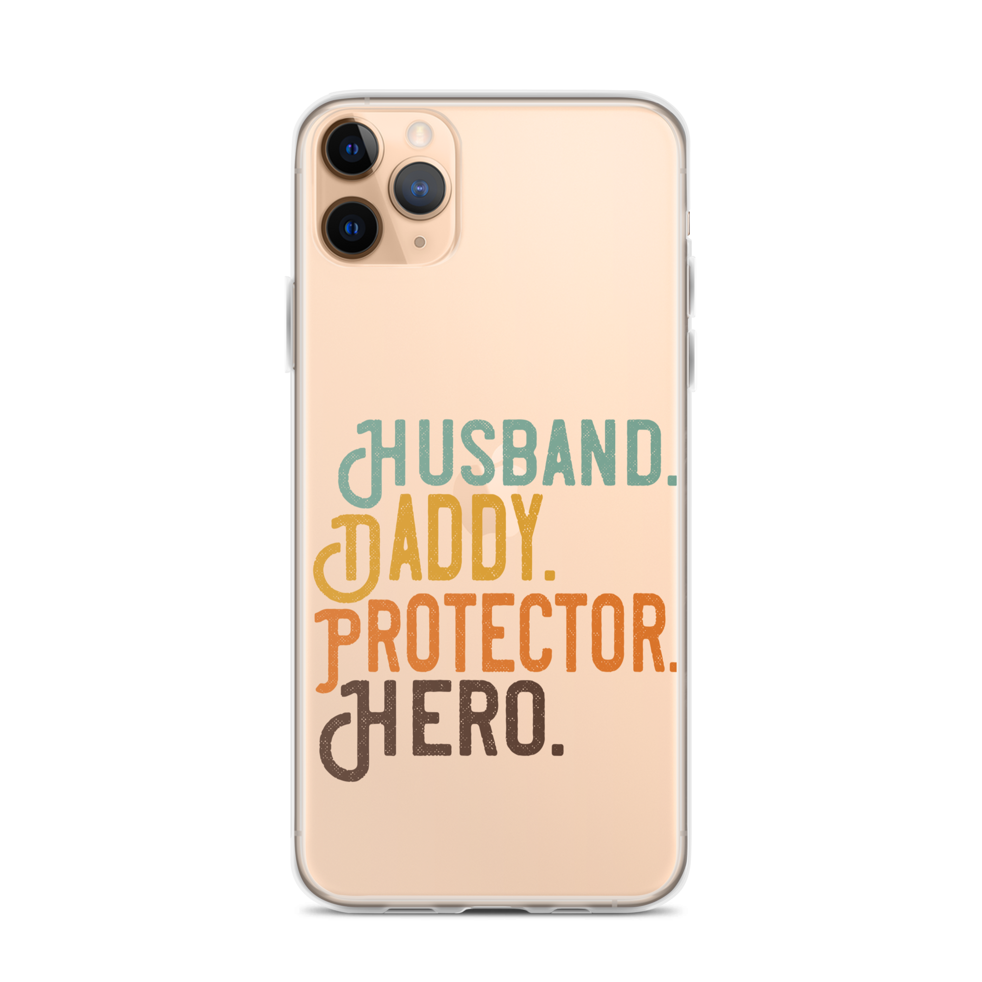 Husband. Daddy. Protector. Hero Clear Case for iPhone®