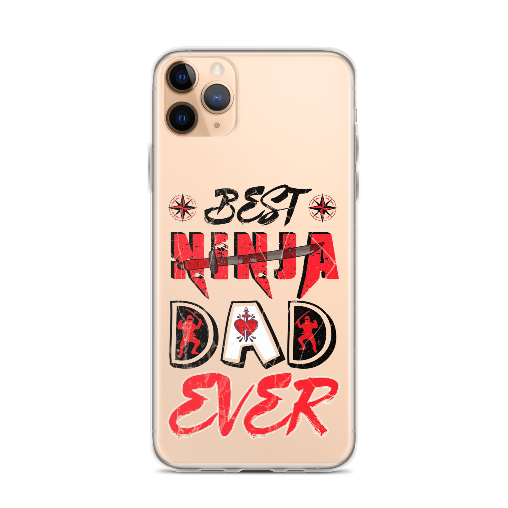 Best Ninja Dad Ever Clear Case for iPhone®