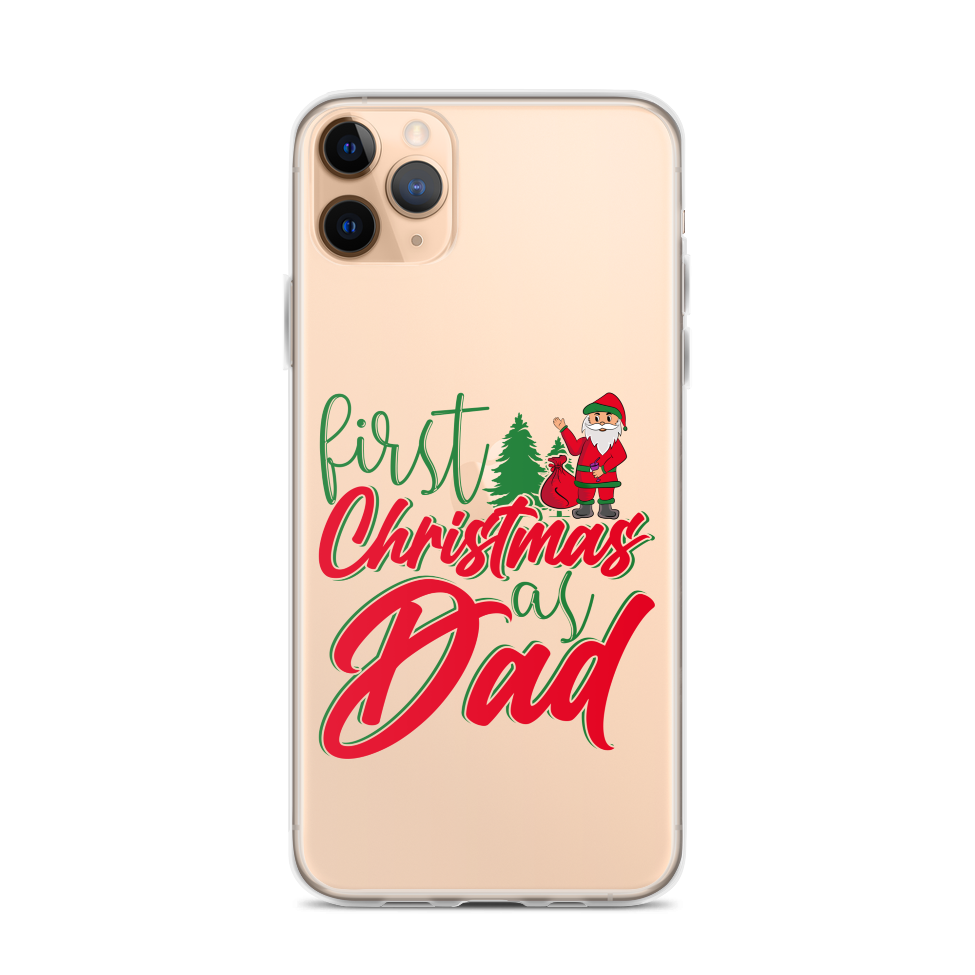 First Christmas As Dad Clear Case for iPhone®