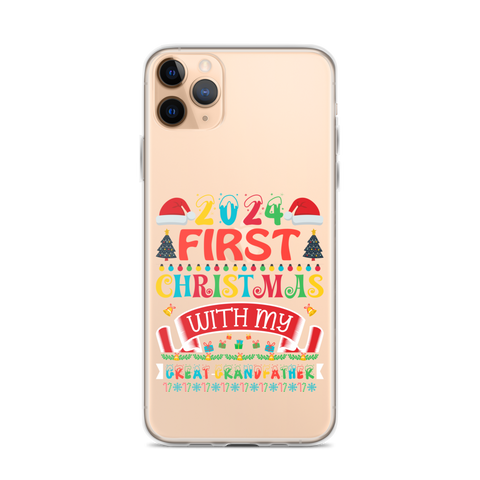 2024 My First Christmas With My Great Grandfather Clear Case for iPhone®