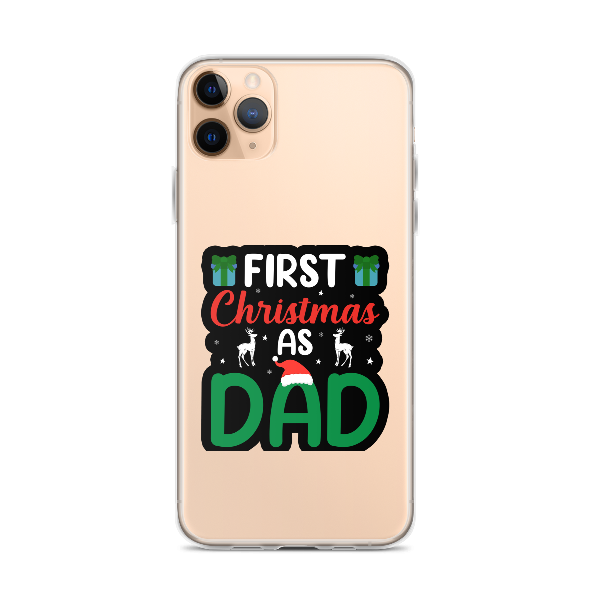 First Christmas As Dad Clear Case for iPhone®