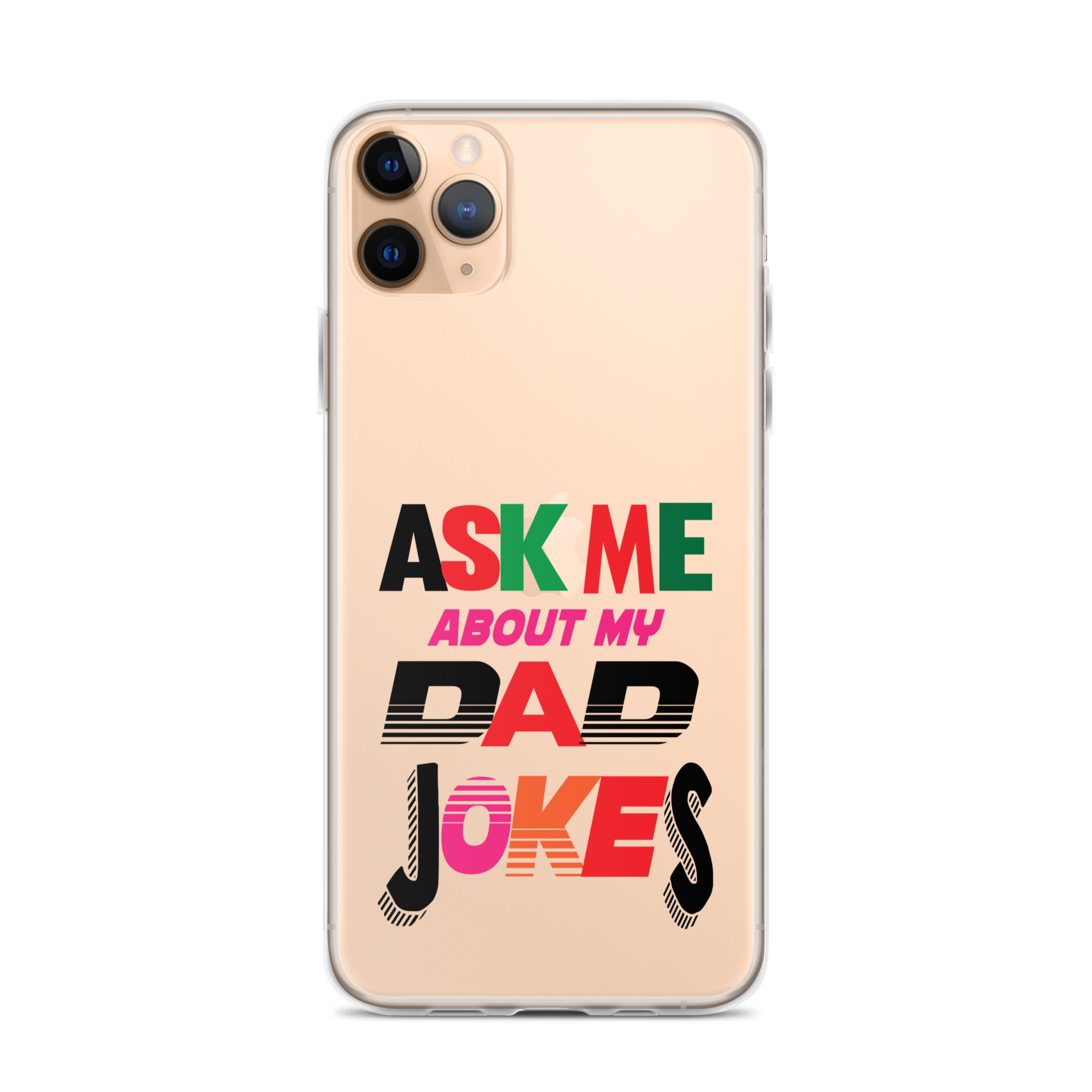 Ask Me About My Dad Jokes Clear Case for iPhone®