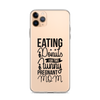 Eating Donuts For Two Funny Pregnant Mom Clear Case for iPhone®