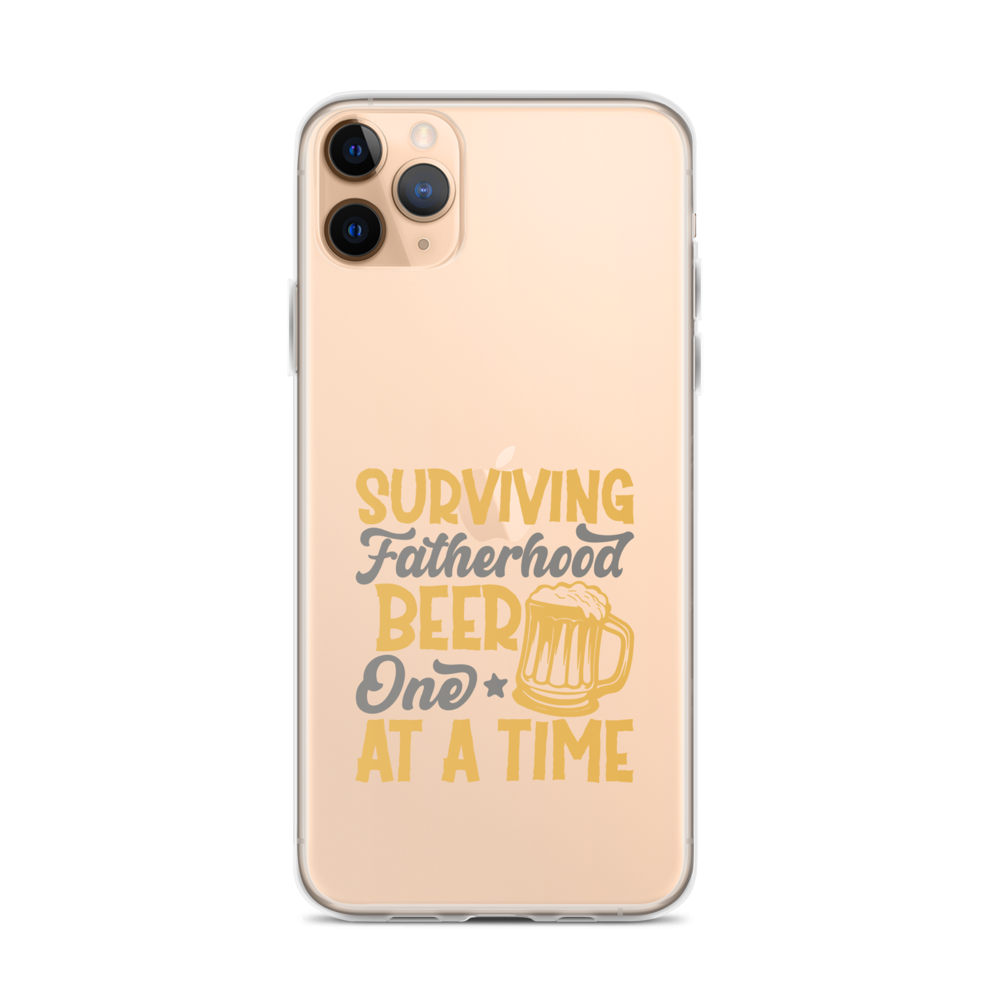 Surviving Fatherhood One Beer At A time Clear Case for iPhone®