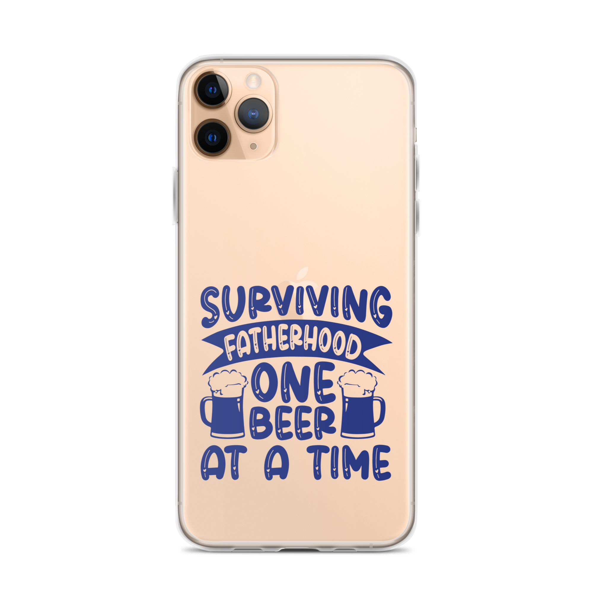 Surviving Fatherhood One Beer At A time Clear Case for iPhone®