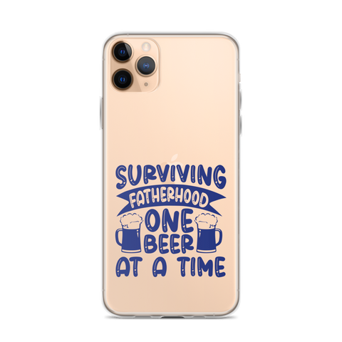 Surviving Fatherhood One Beer At A time Clear Case for iPhone®