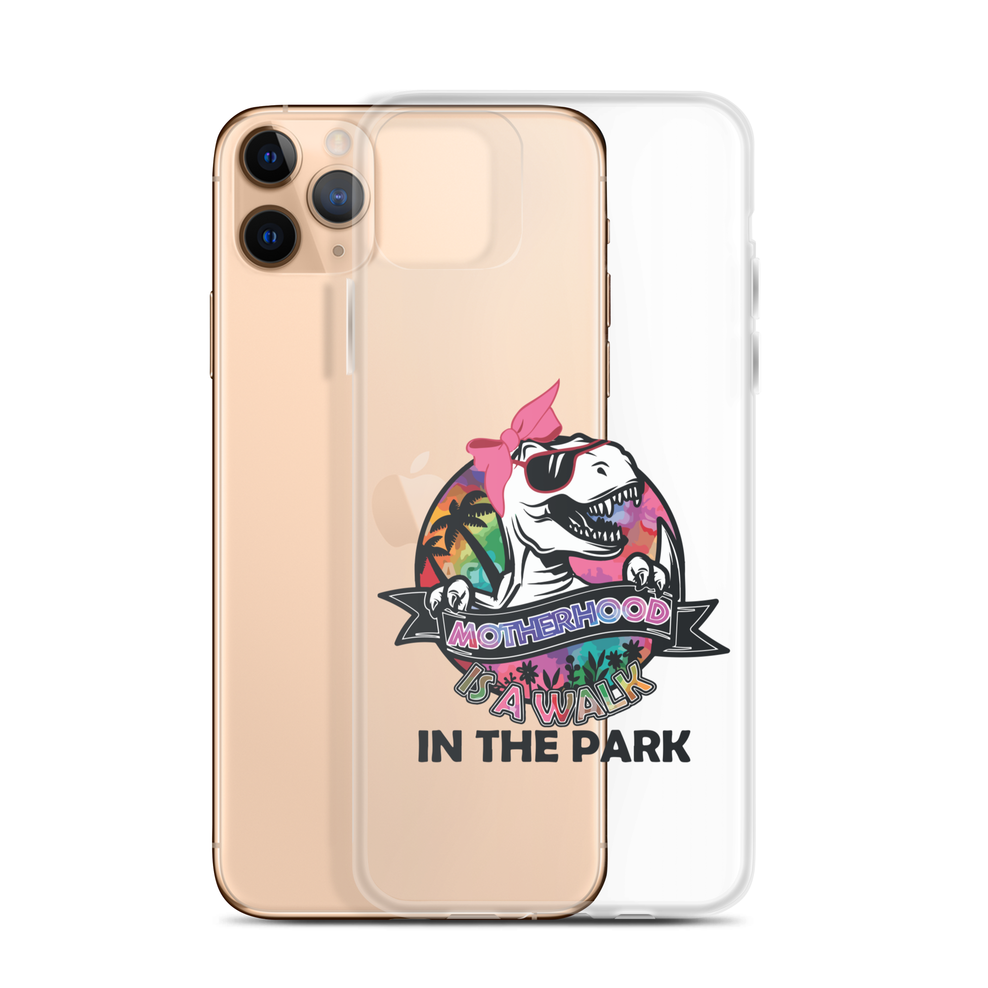 Motherhood Is A Walk In The Park Clear Case for iPhone®