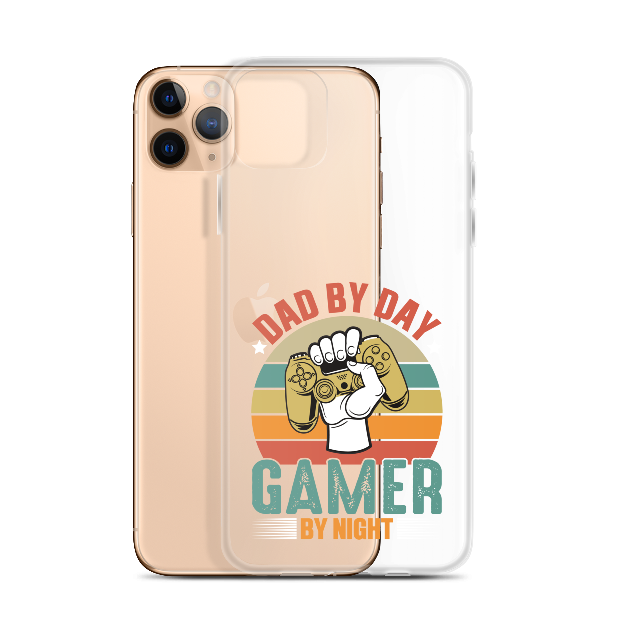 Dad By Day Gamer By Night Clear Case for iPhone®