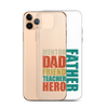 Mentor Dad Friend Teacher Father Clear Case for iPhone®