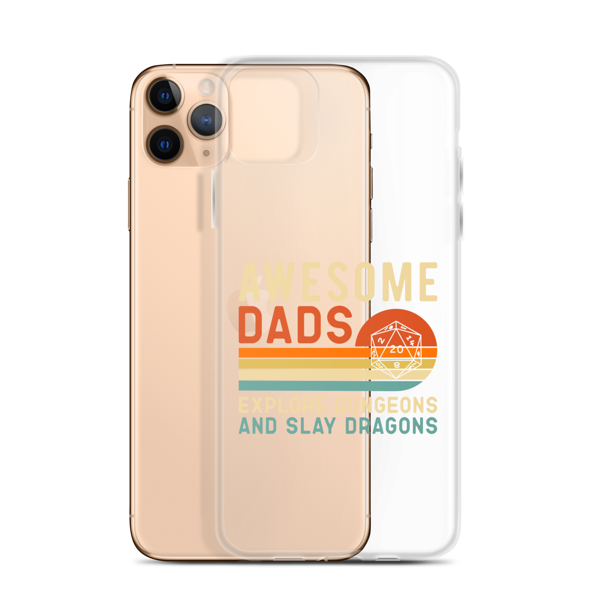 Awesome Dads Explore Dungeons And Slay Dragons Clear Case for iPhone®