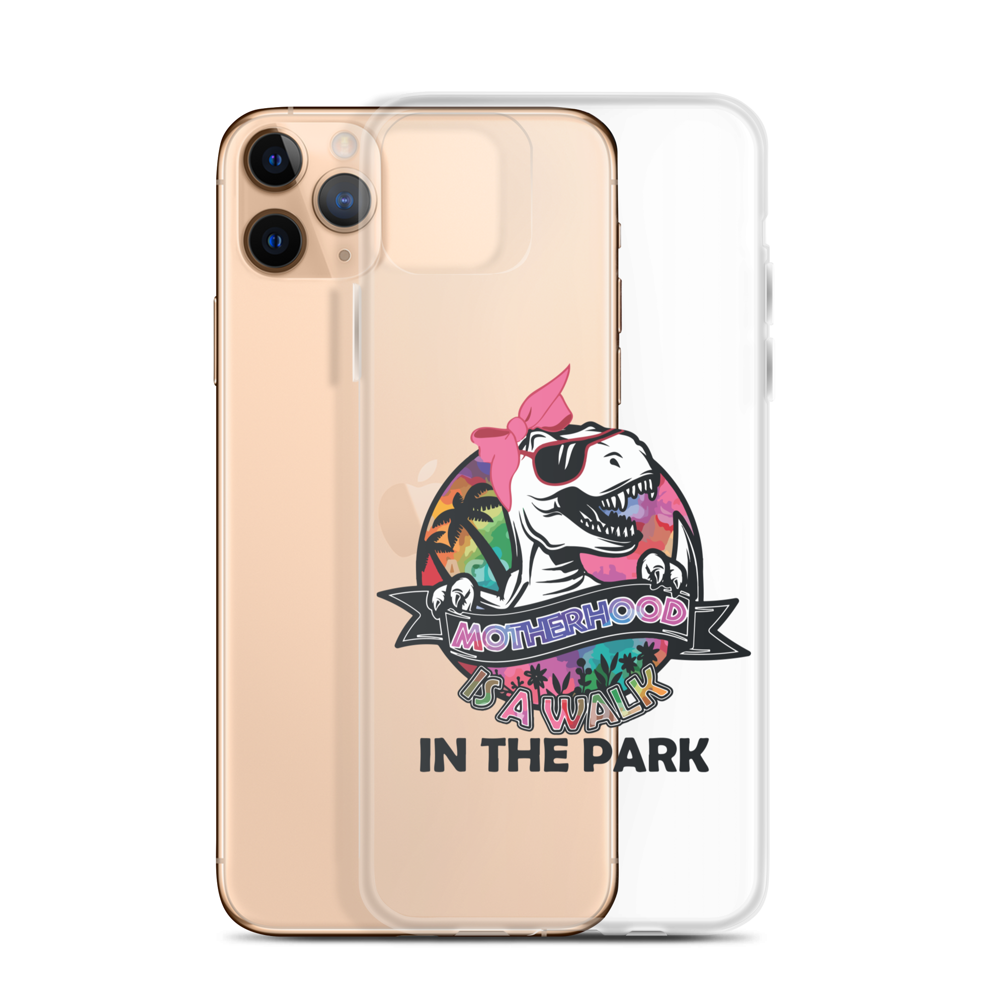 Motherhood Is A Walk In The Park Clear Case for iPhone®