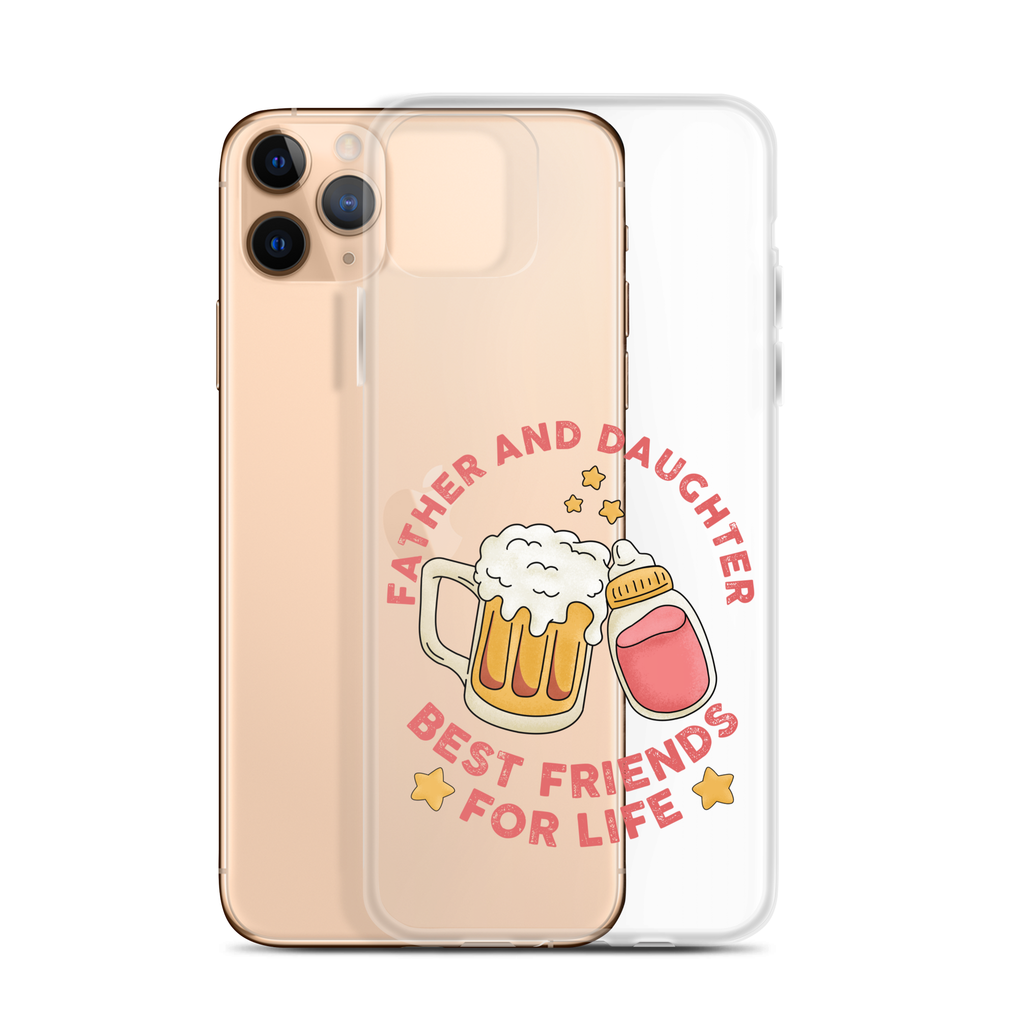 Father And Daughter Best Friends For Life Clear Case for iPhone®