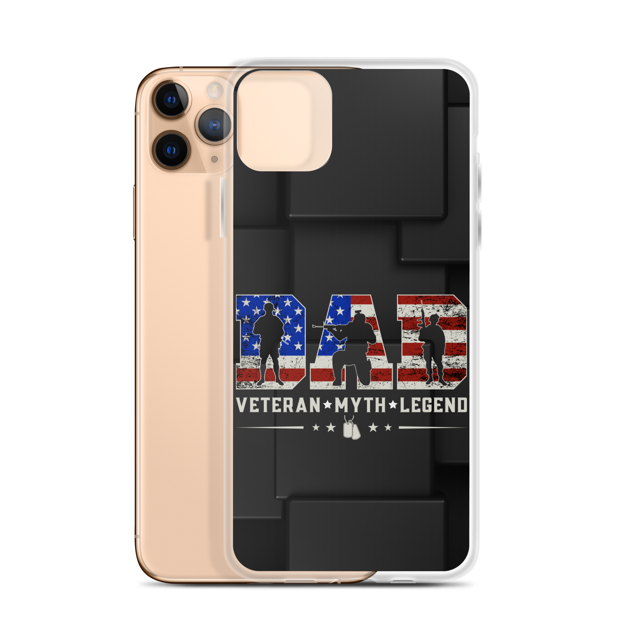 Dad Veteran Myth Legend Clear Case for iPhone®