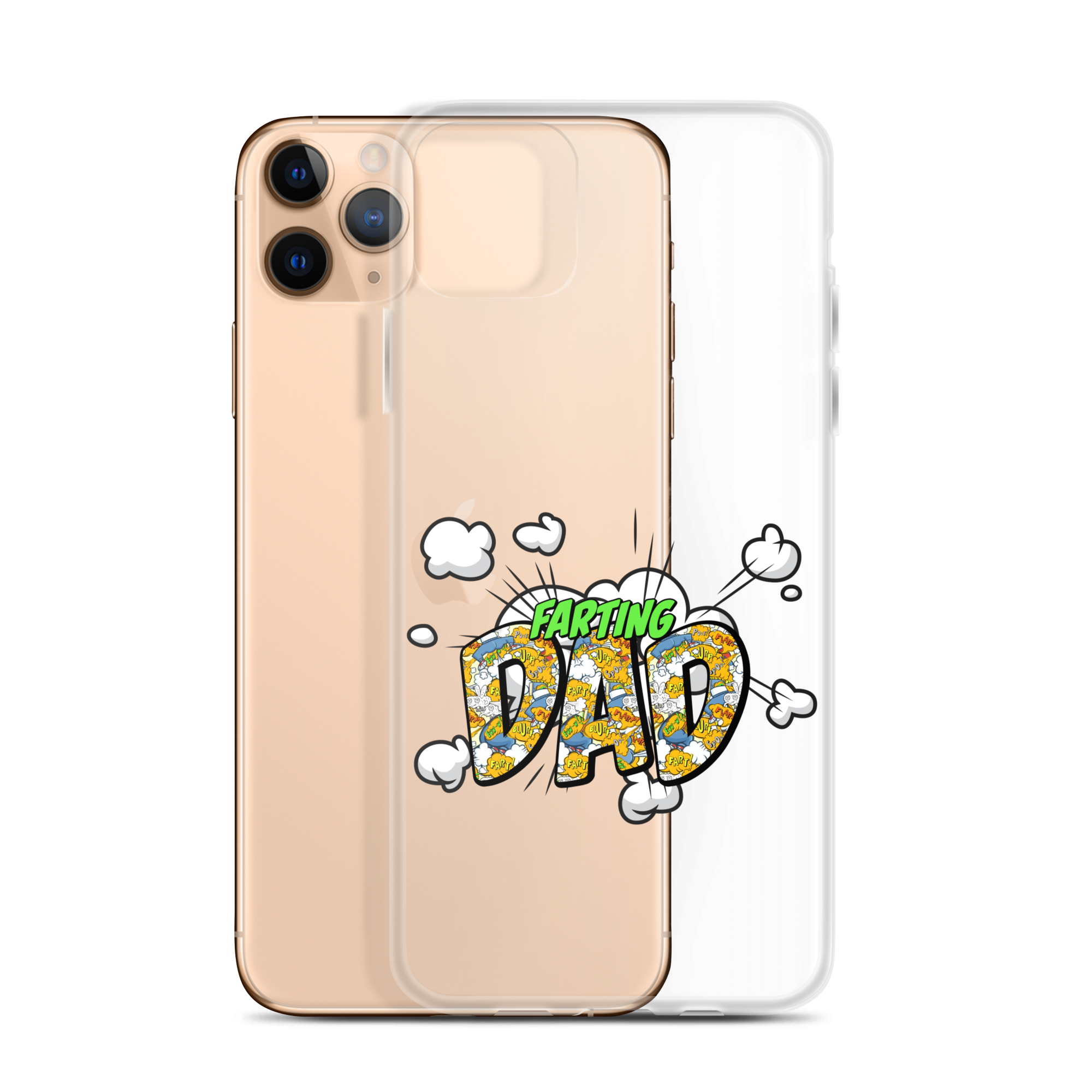 Farting Dad Clear Case for iPhone®