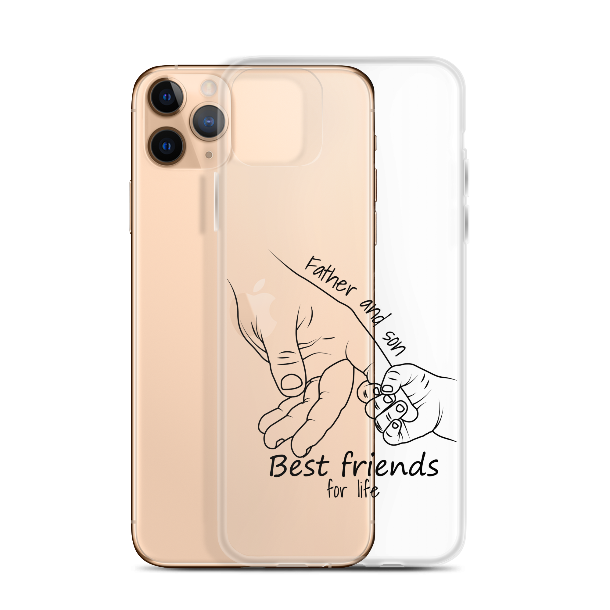 Father And Son Best Friends For Life Clear Case for iPhone®