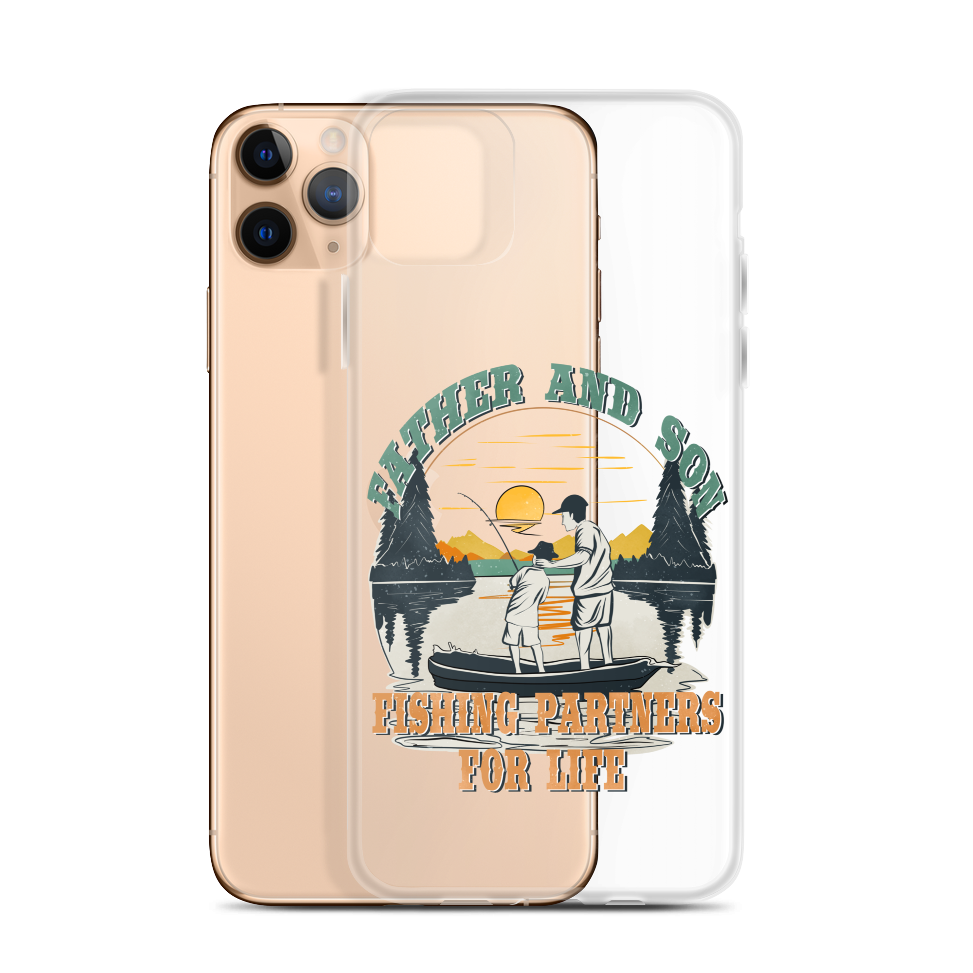 Father And Son Fishing Partners For Life Clear Case for iPhone®