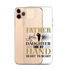 Father And Daughter Tide By Hand Heart To Heart Clear Case for iPhone®