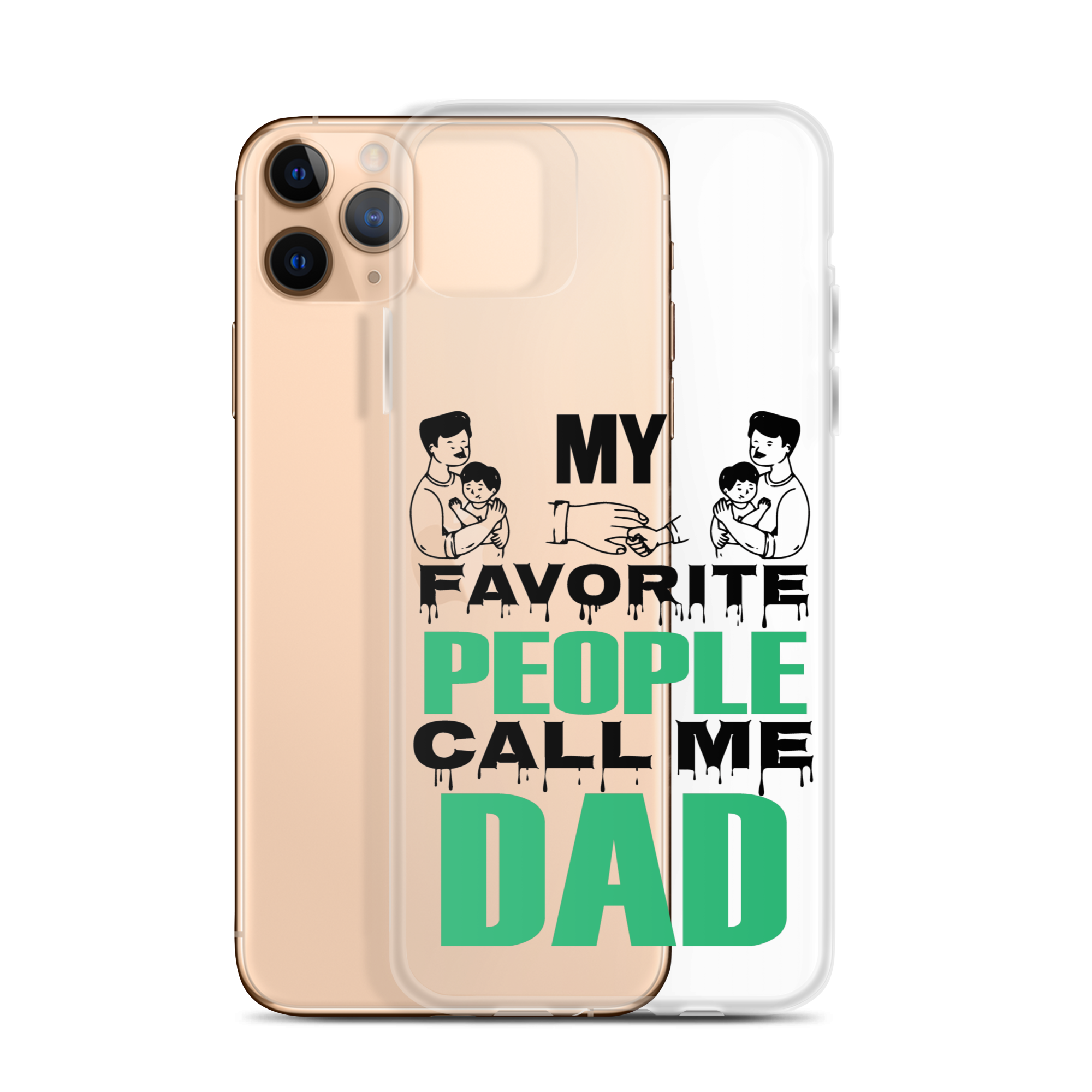 My Favorite People Call Me Dad Clear Case for iPhone®