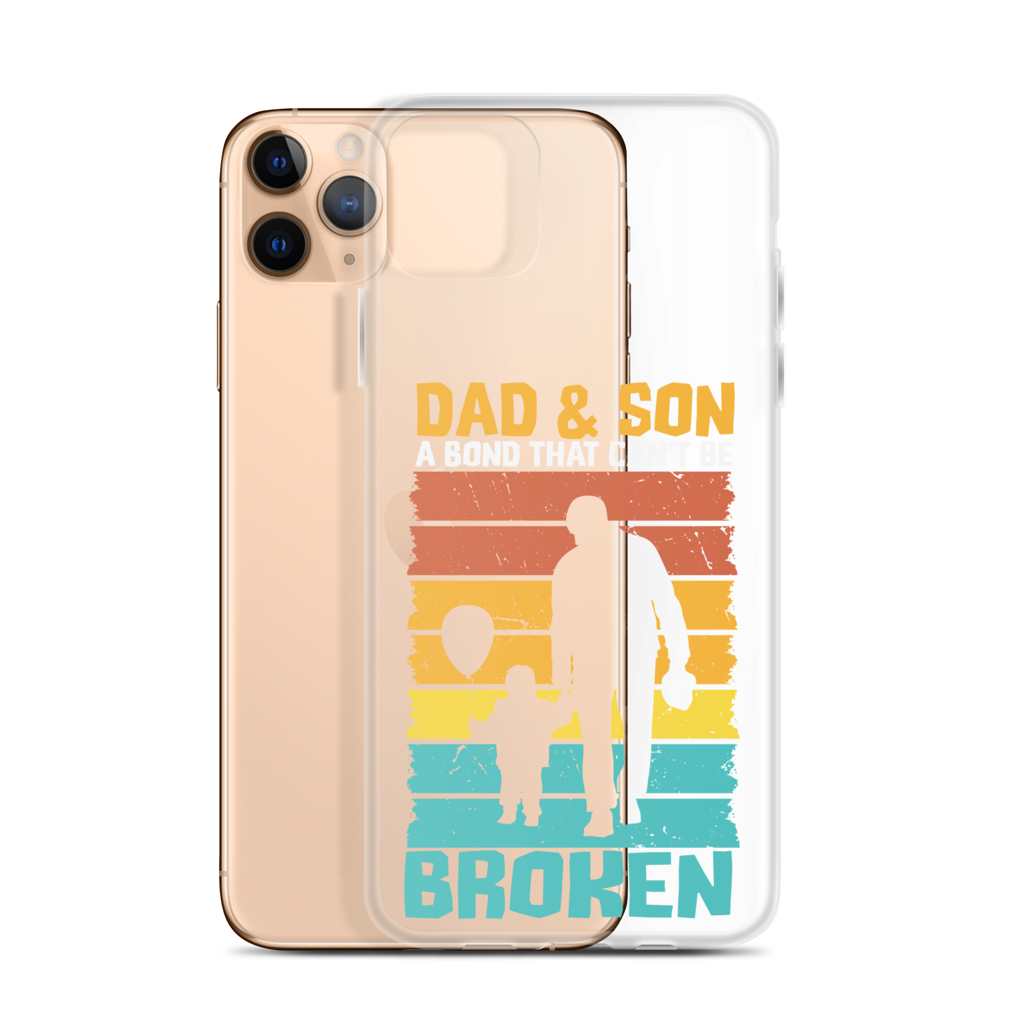 Dad And Son A Bond that can't Be Broken Clear Case for iPhone®