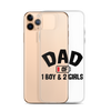 Dad Of 1 Boy And 2 Girls Clear Case for iPhone®