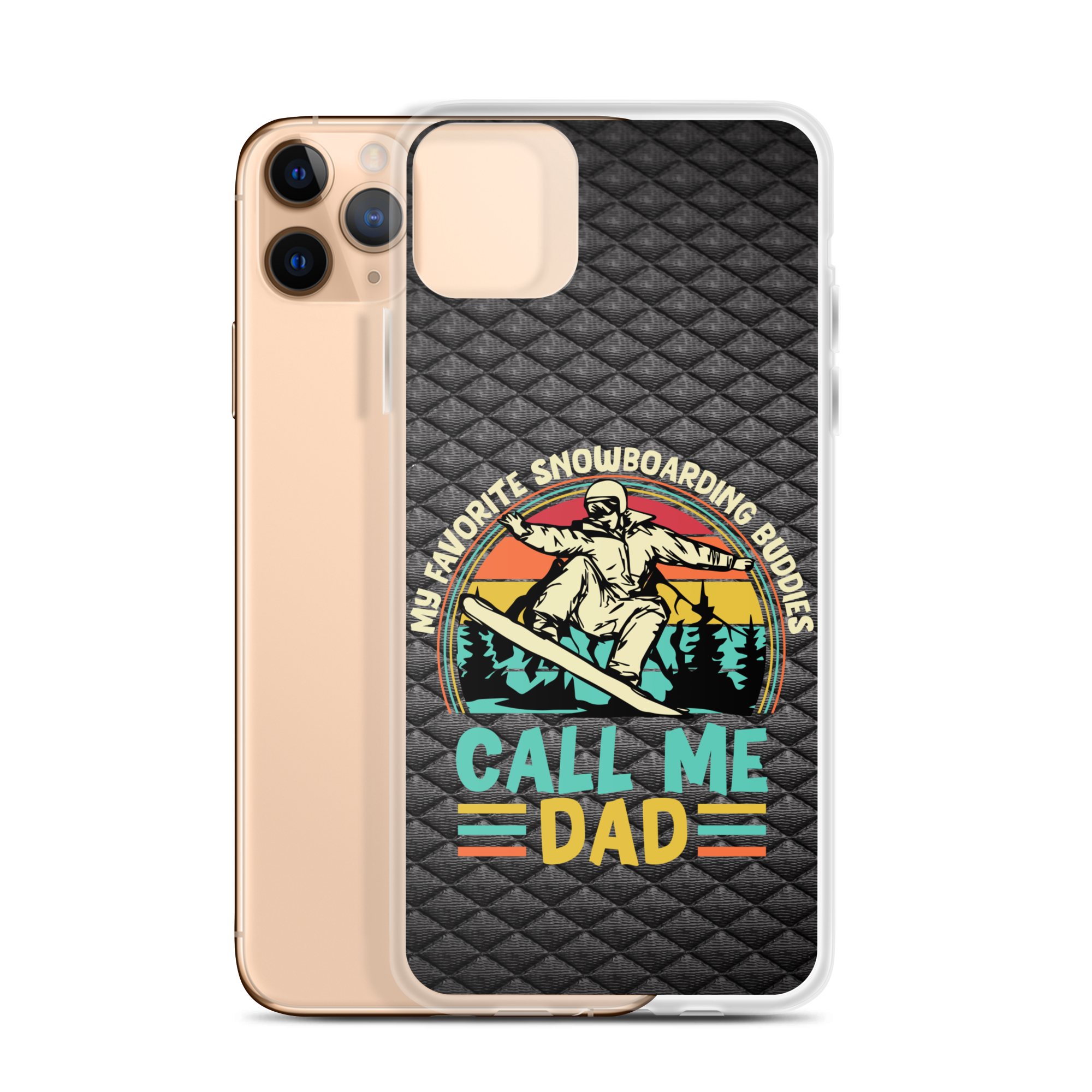 My Favorite Snowboarding Buddies Call Me Dad Clear Case for iPhone®