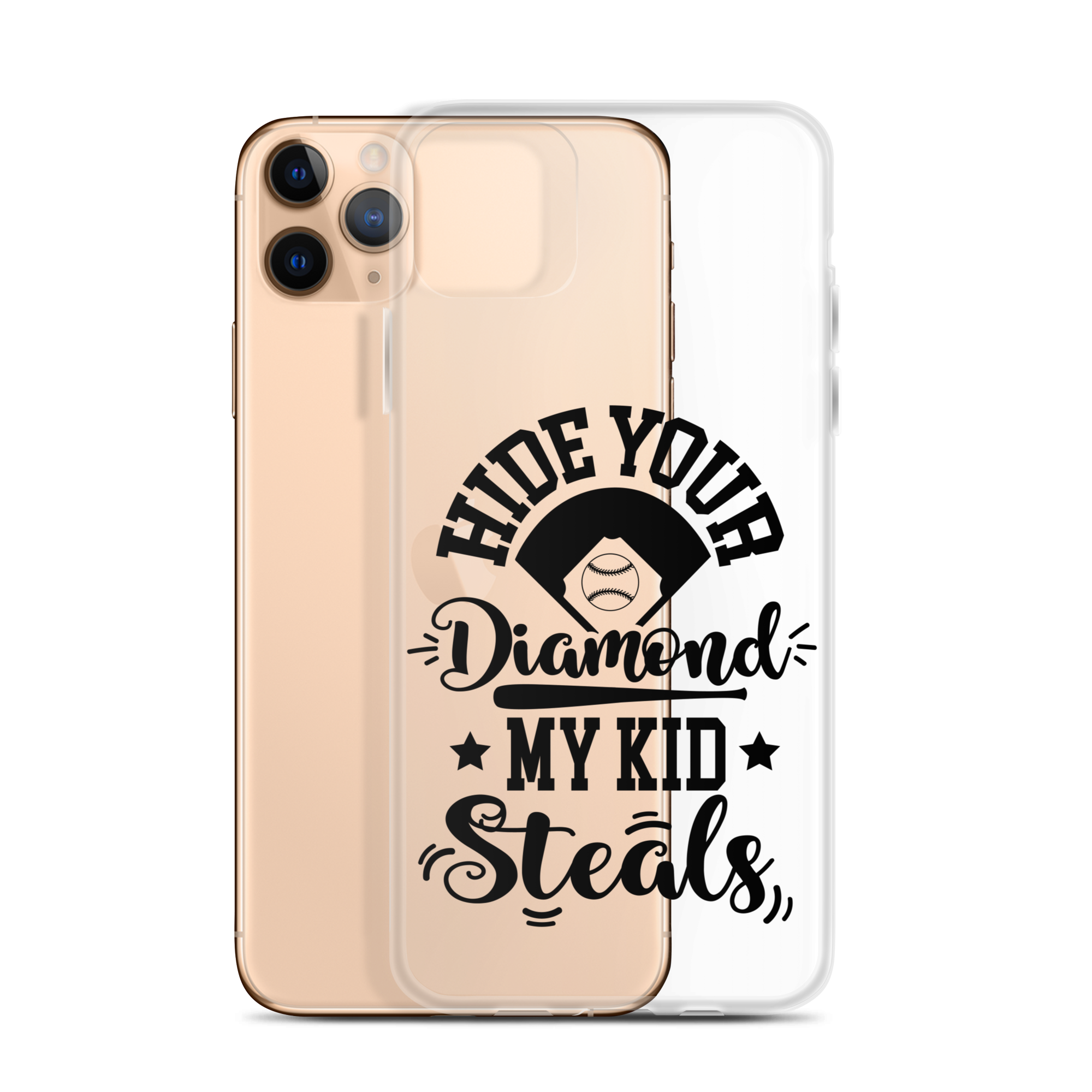 Hide Your Diamond My Kid Steals Clear Case for iPhone®