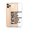 Father Hardworking funny Wise Strong Clear Case for iPhone®