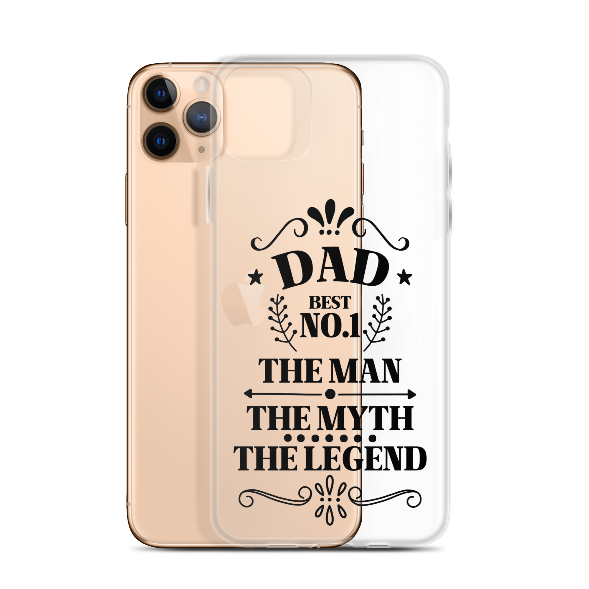 Dad Best Number 1 The Man The Myth The Legend Clear Case for iPhone®