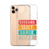 Husband, Daddy, Gamer, Hero Clear Case for iPhone®