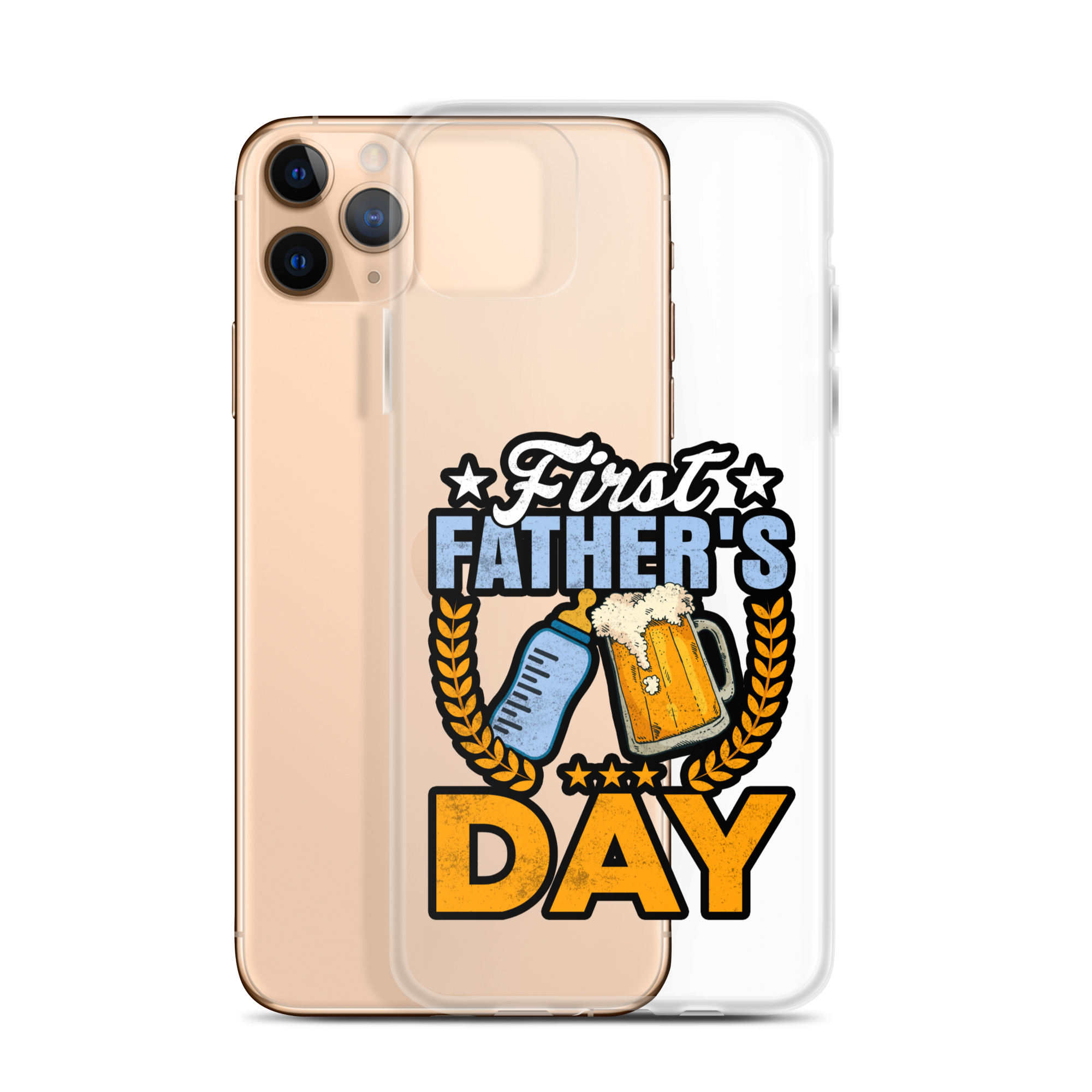 Father's First Day Clear Case for iPhone®