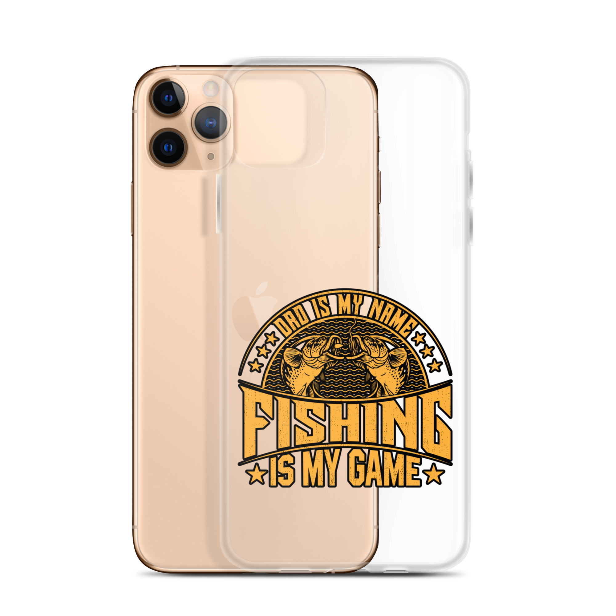 Dad Is My Name Fishing Is My Game Clear Case for iPhone®