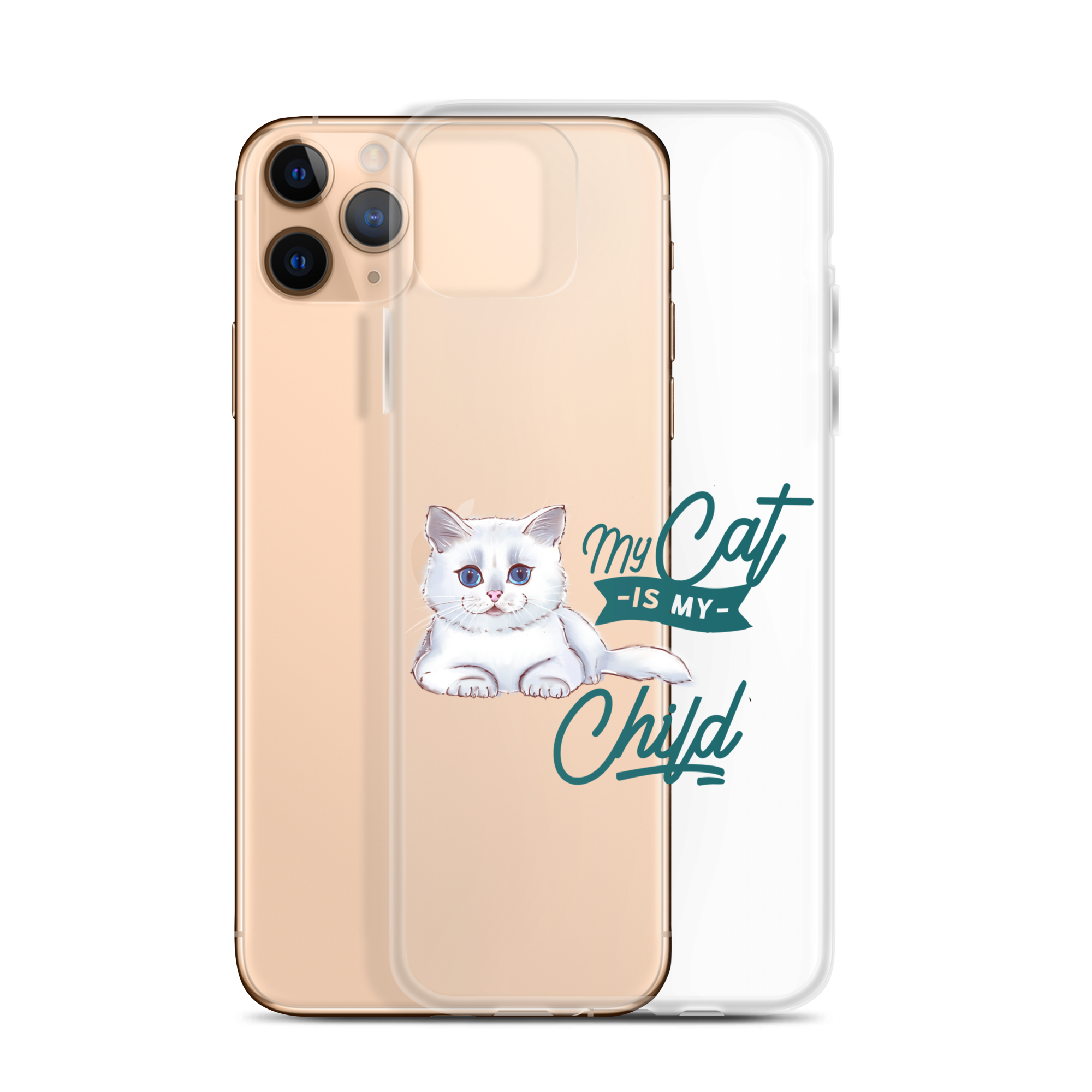 My Cat Is My Child Clear Case for iPhone®