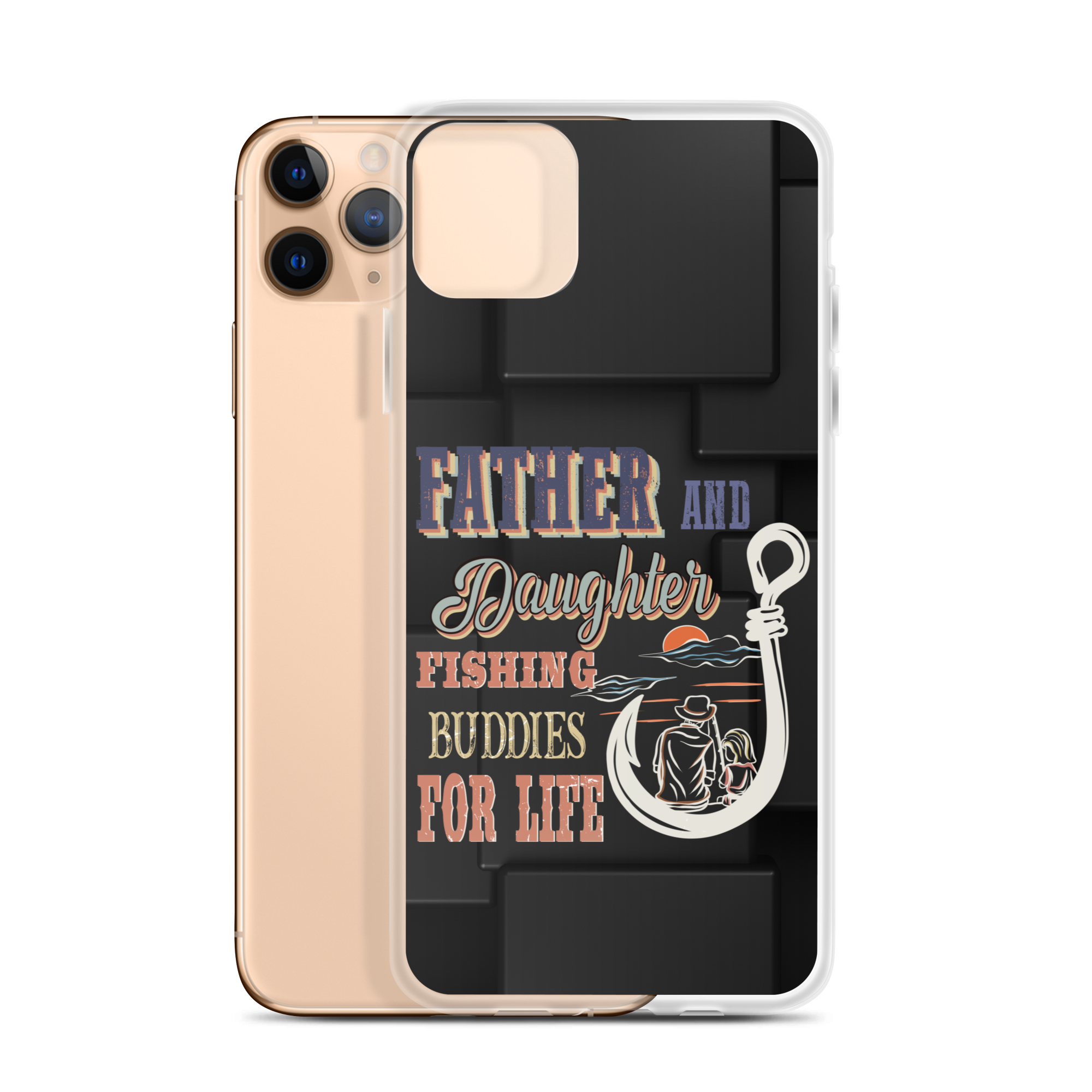 Father And Daughter Fishing Buddies For Life Clear Case for iPhone®