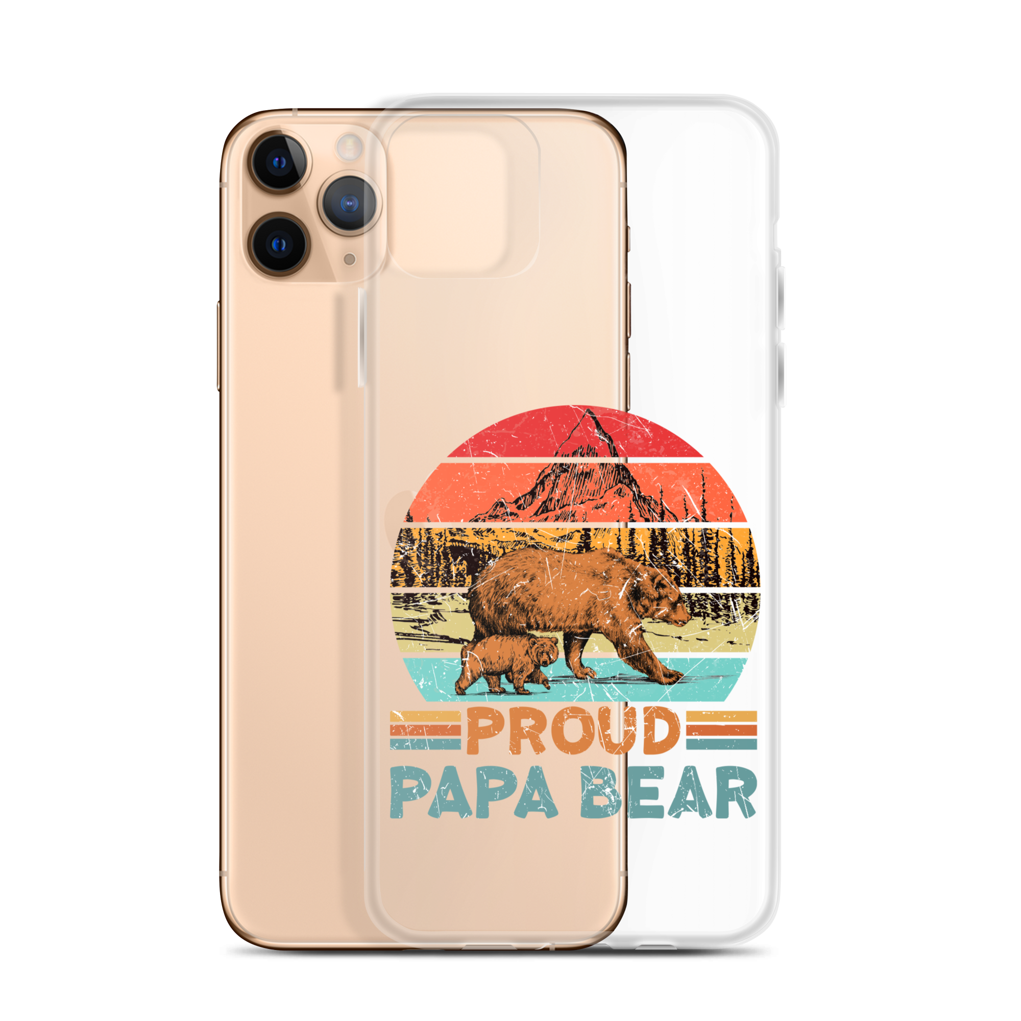 Proud Papa Bear Clear Case for iPhone®