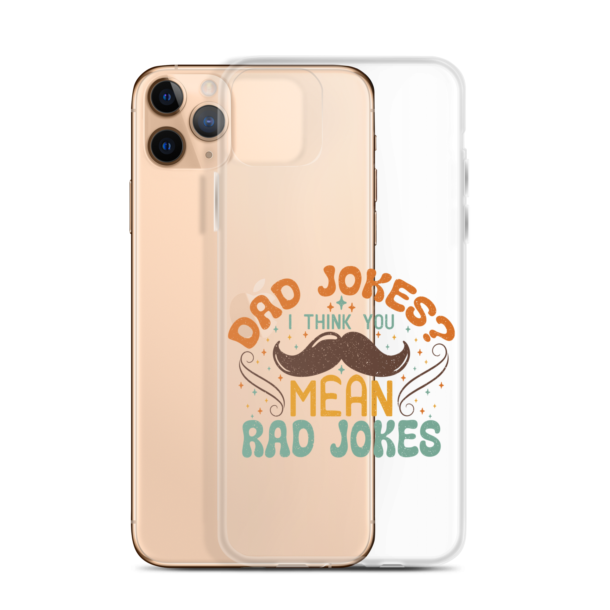 Dad Jokes I Think You Mean You Mean Rad Jokes Clear Case for iPhone®