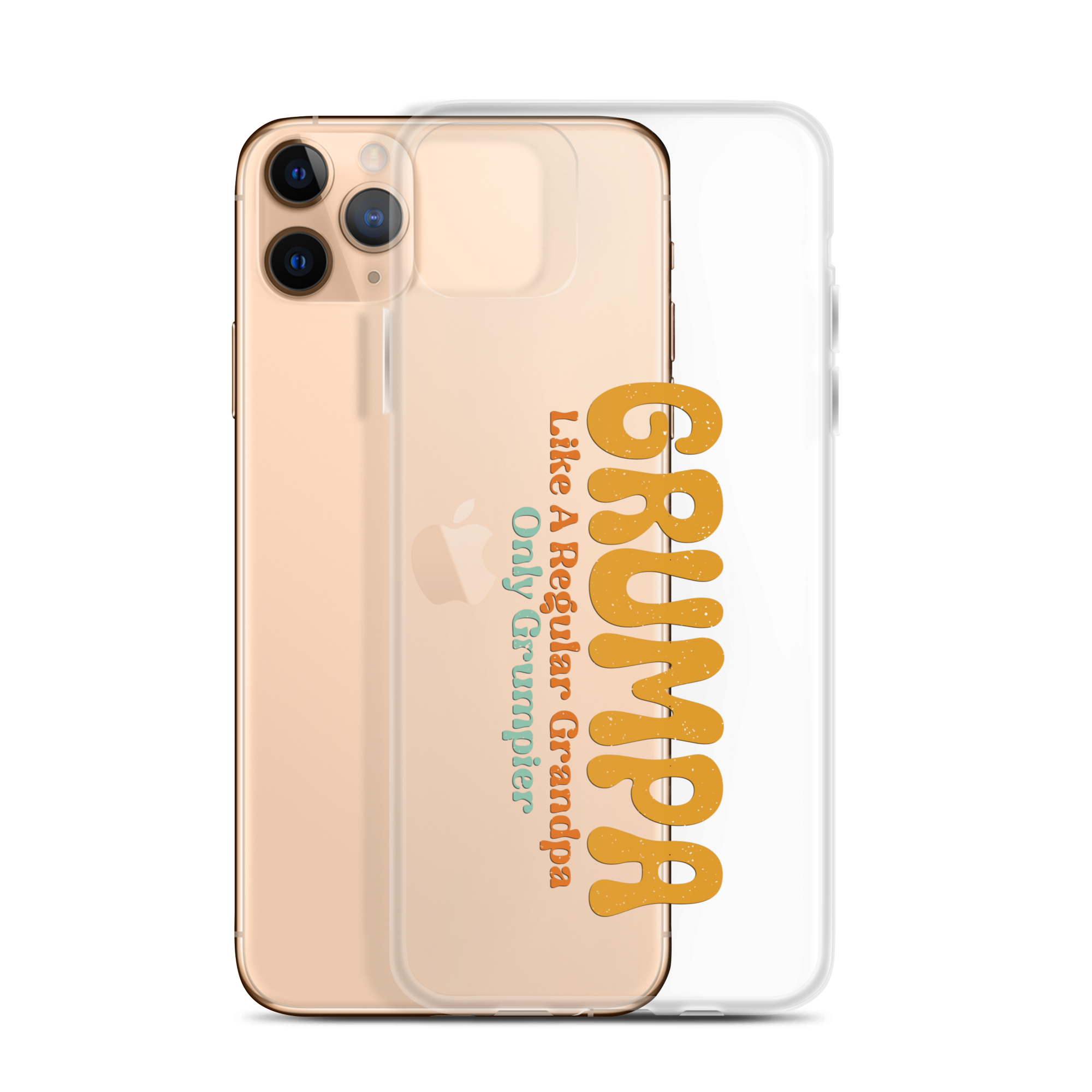 Grumpa Like A Regular Grandpa Only Geumpier Clear Case for iPhone®