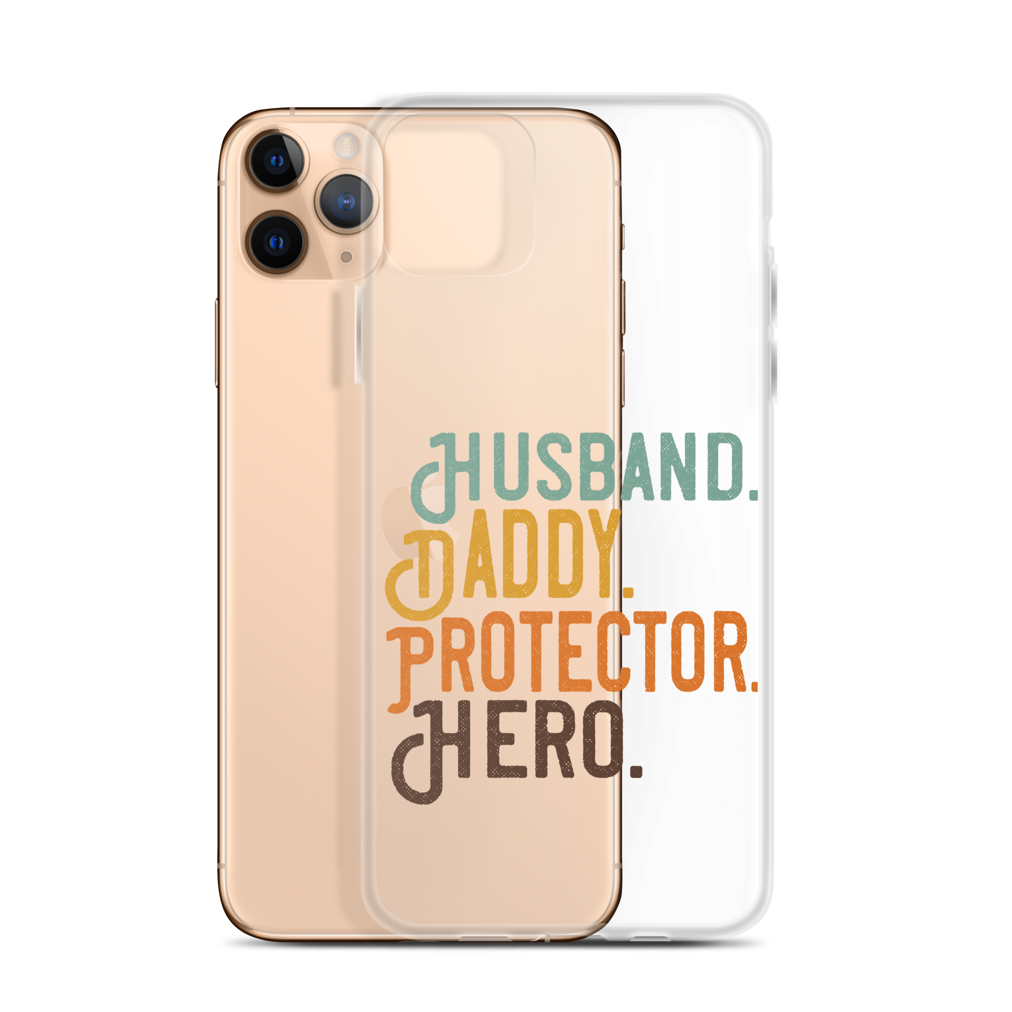 Husband. Daddy. Protector. Hero Clear Case for iPhone®