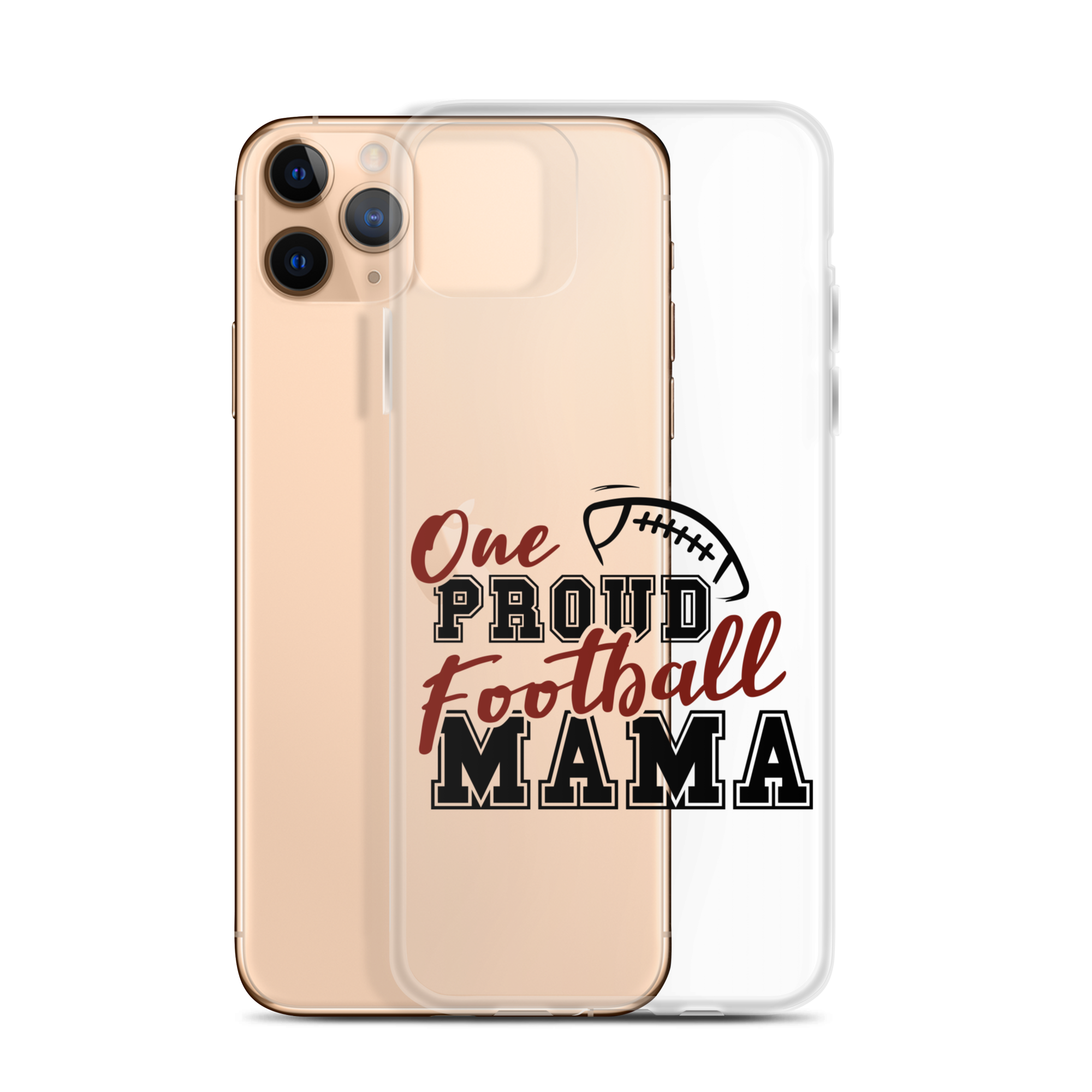 One Proud Football Mom Clear Case for iPhone®