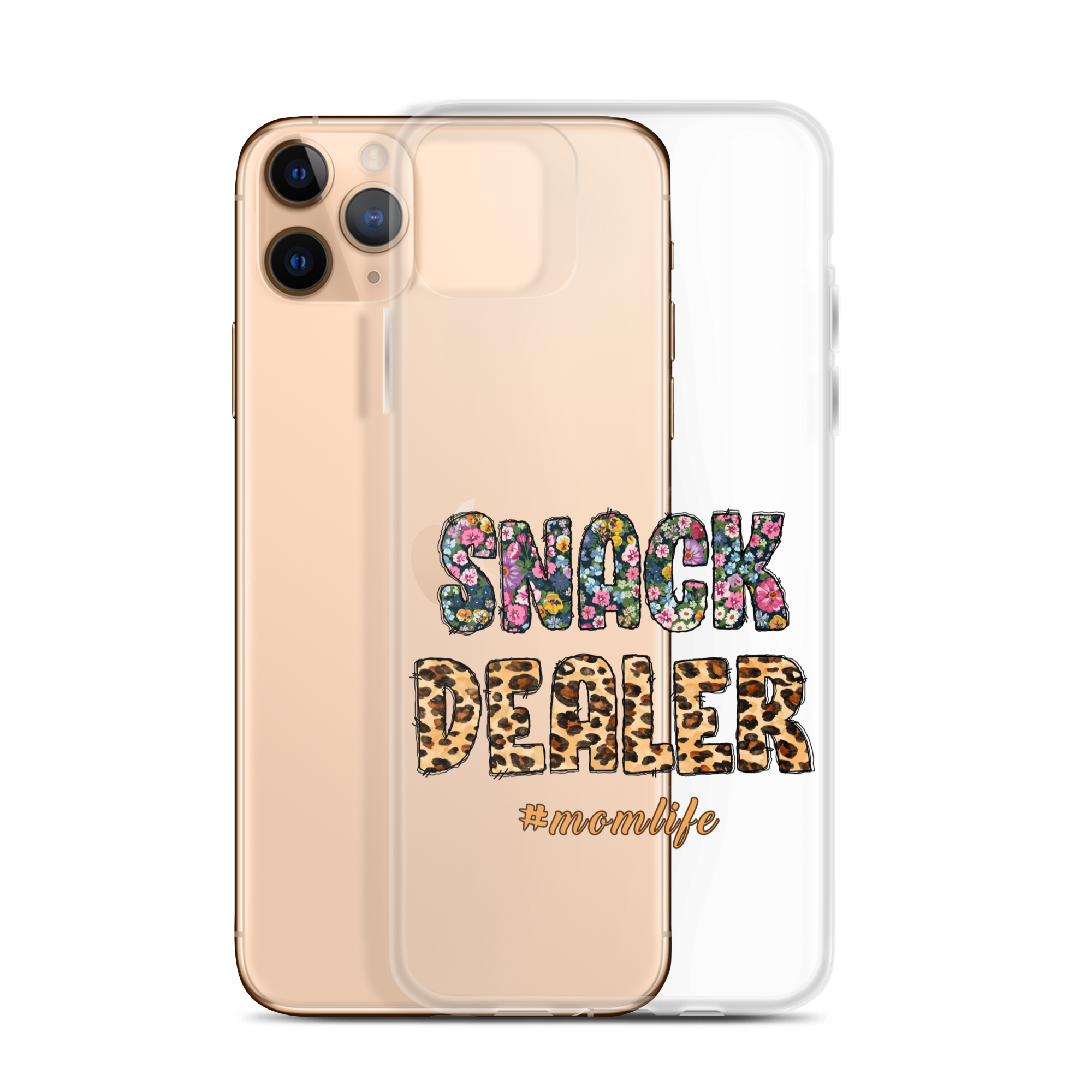 Snack Dealer #Momlife Clear Case for iPhone®