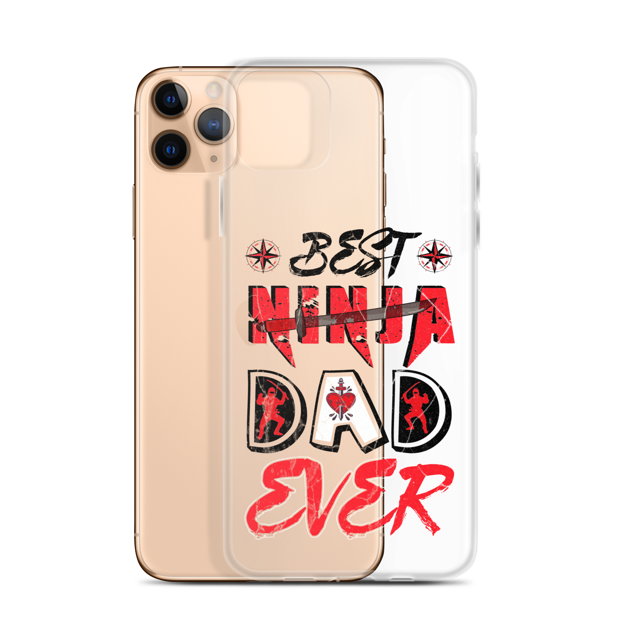 Best Ninja Dad Ever Clear Case for iPhone®