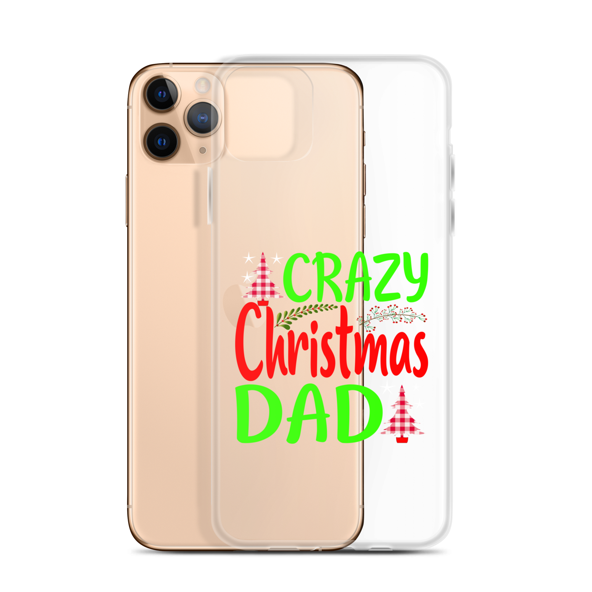 Crazy Christmas Dad Clear Case for iPhone®